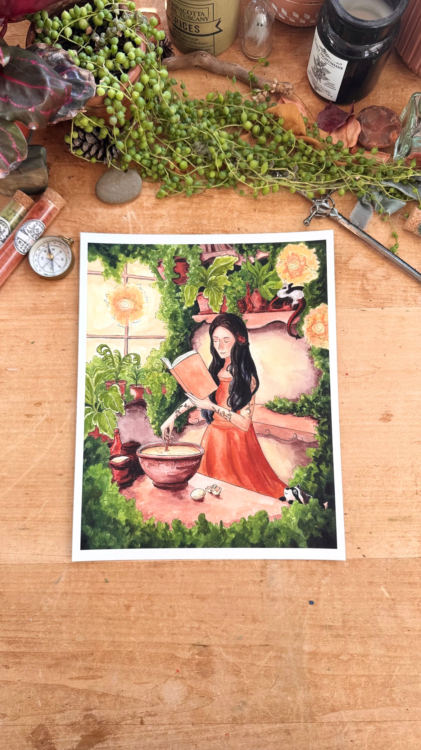 Reading Transports You: Cozy Fantasy Giclée Print