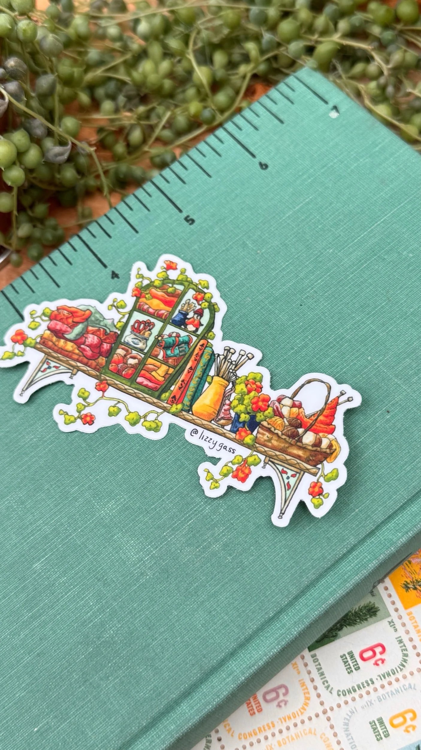 The Mini Fiber Artist's Shelf Sticker