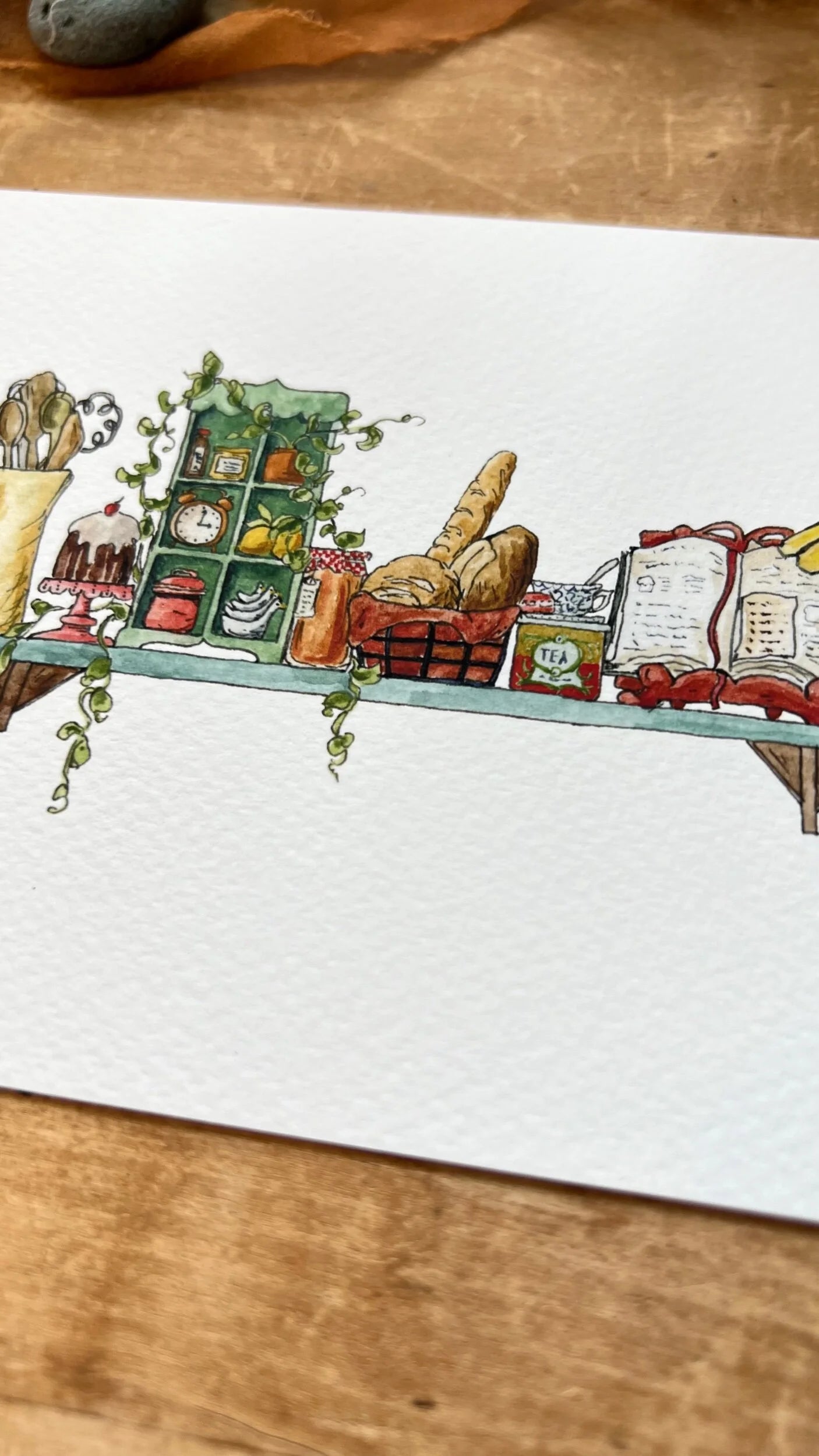 The Mini Baker's Shelf Giclée Print