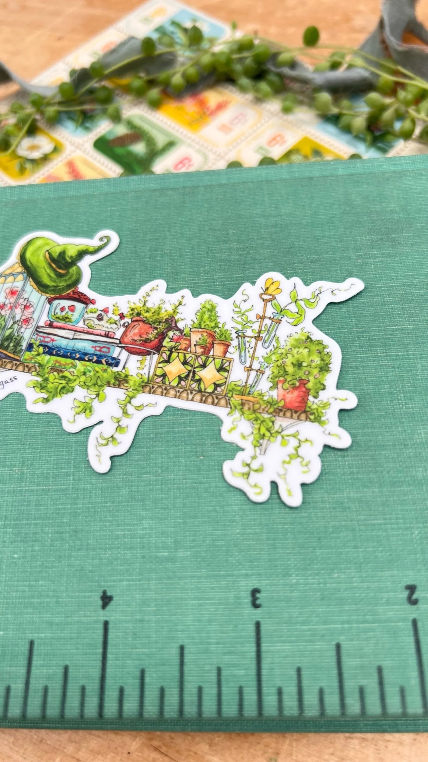 The Mini Garden Witch's Shelf Sticker