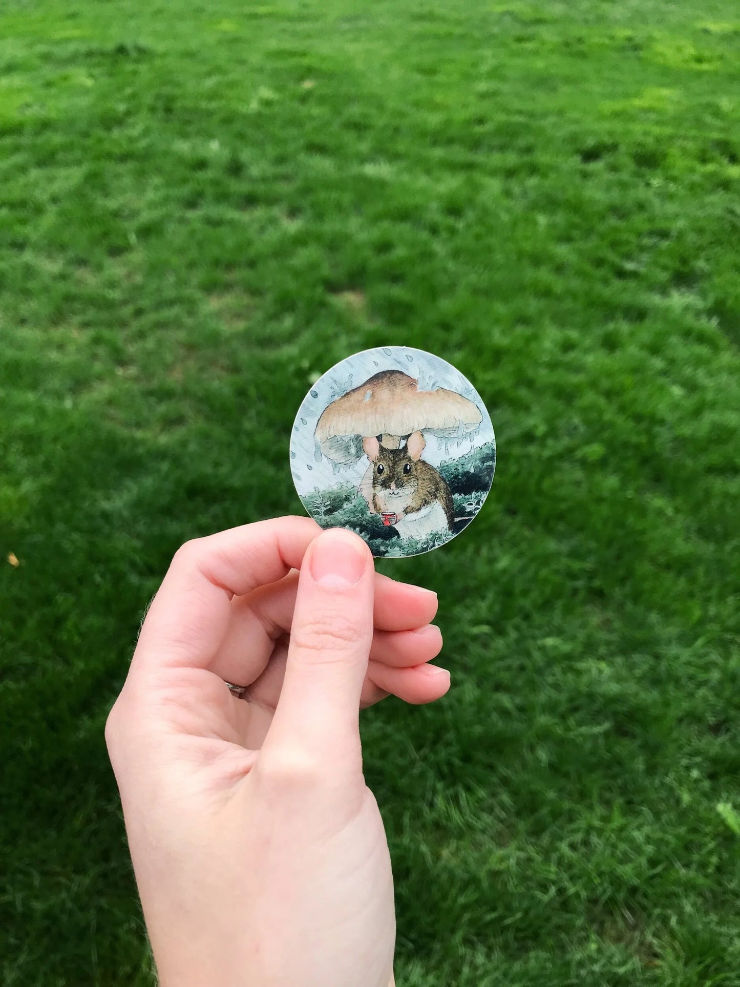 Mouse + Mushroom Sticker