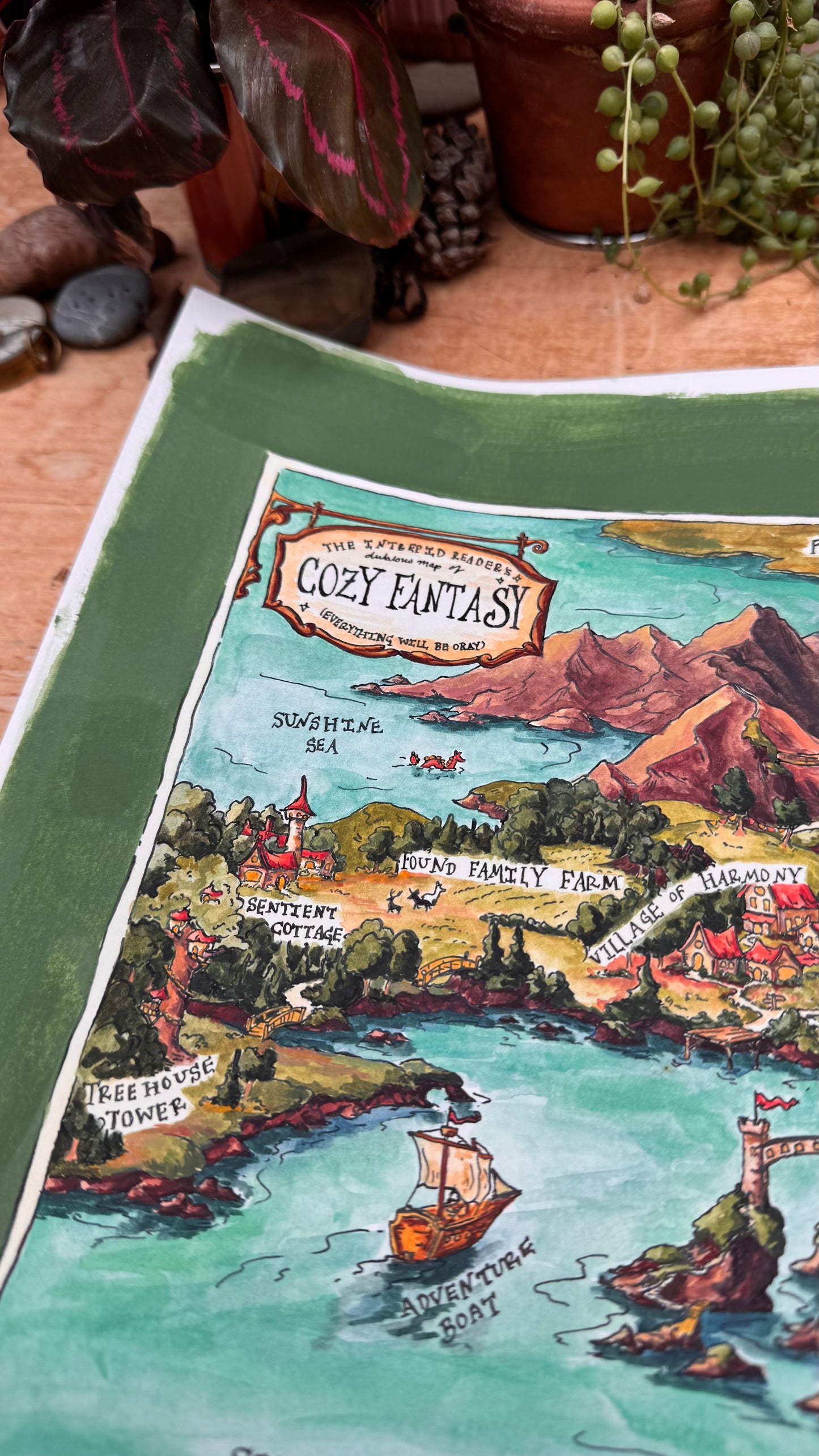 Original Dubious Map of Cozy Fantasy