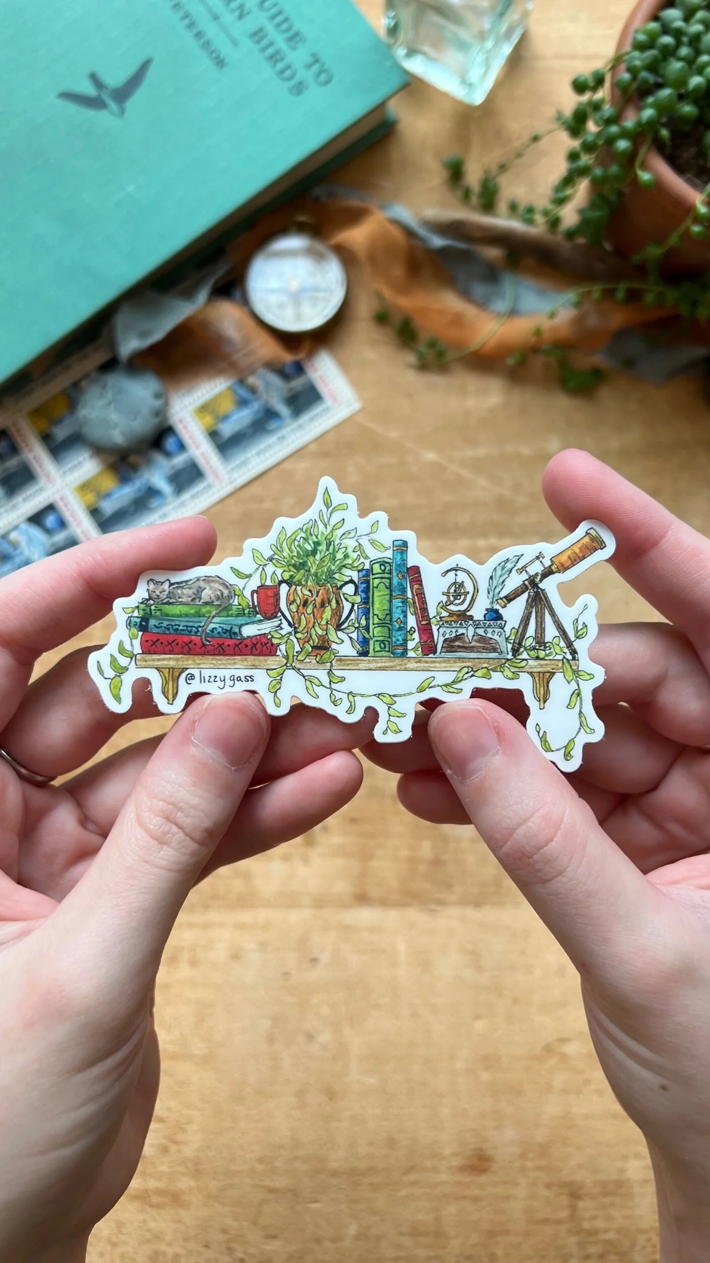 The Mini Astronomer's Shelf Sticker