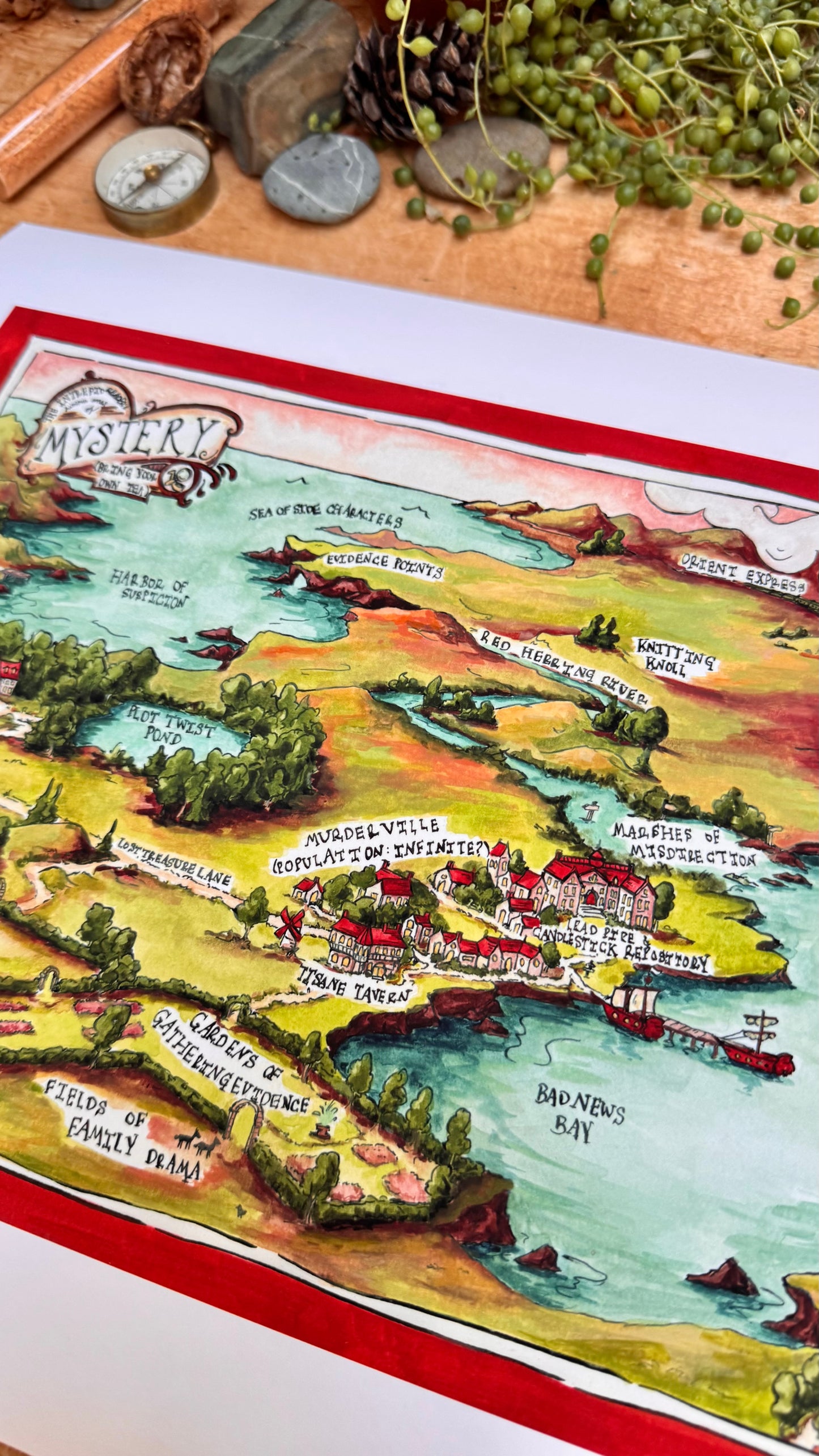 Dubious Map of Mystery Print
