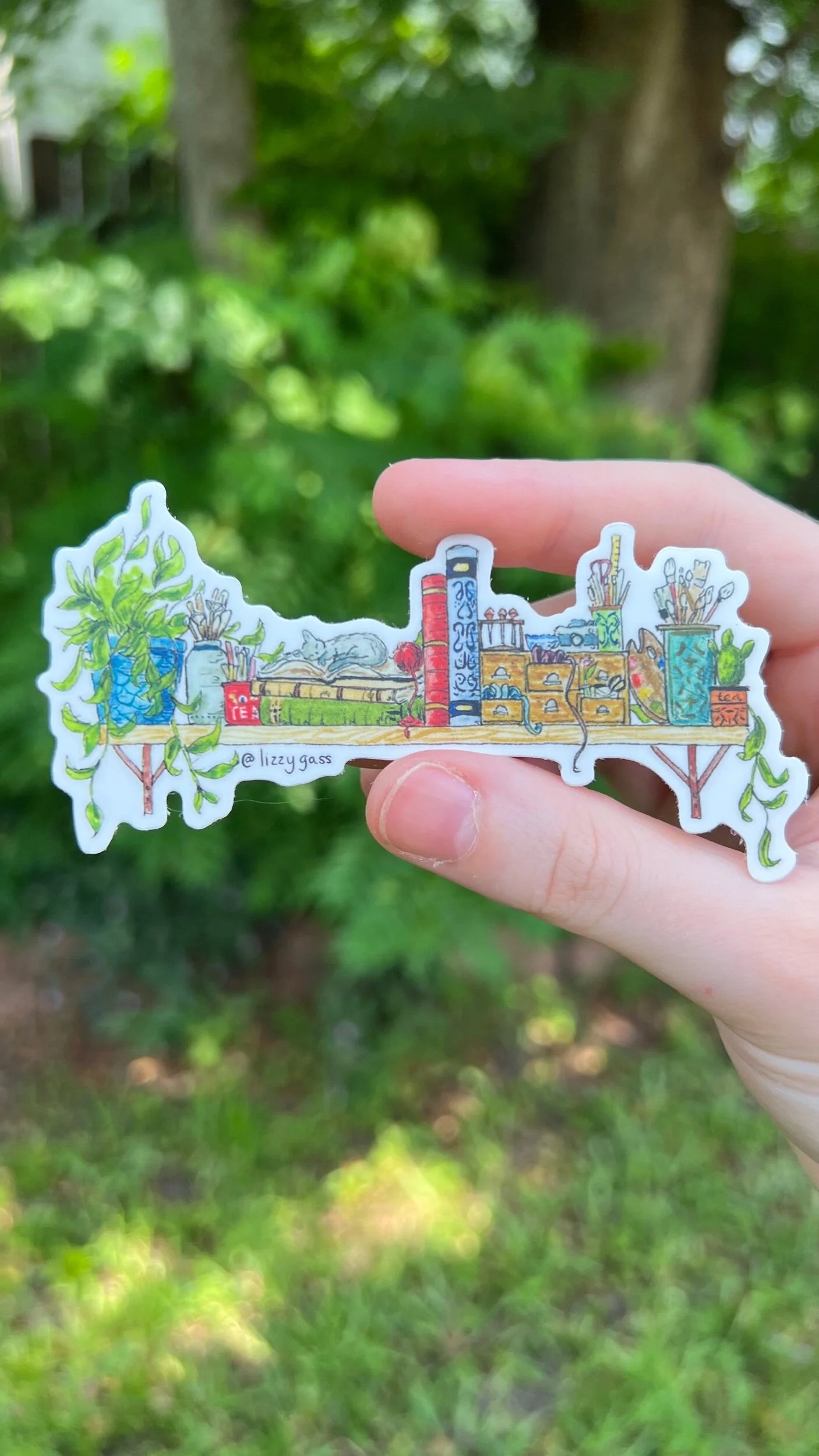 The Mini Artist's Shelf Sticker