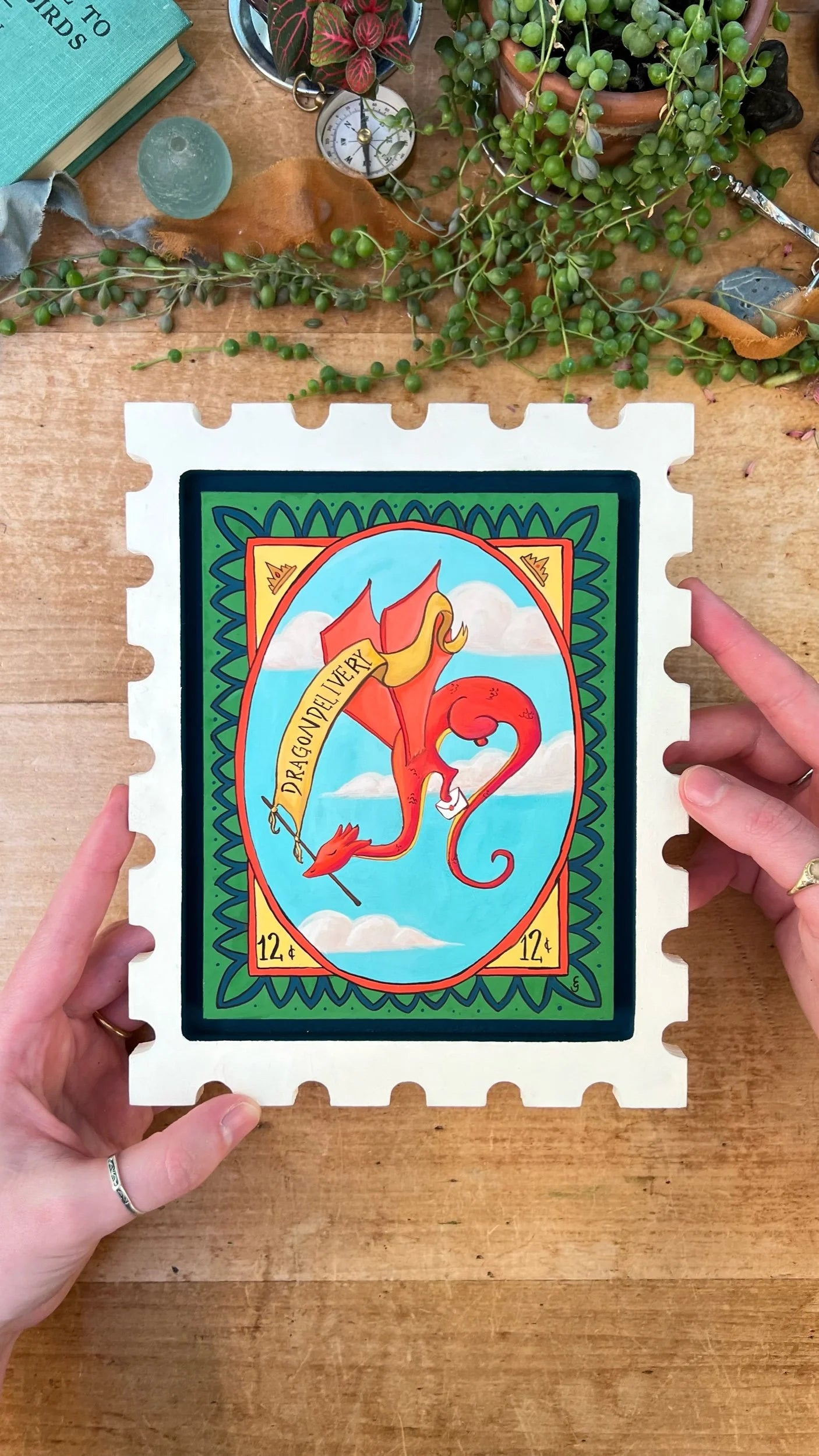 Original Dragon Delivery Painting
