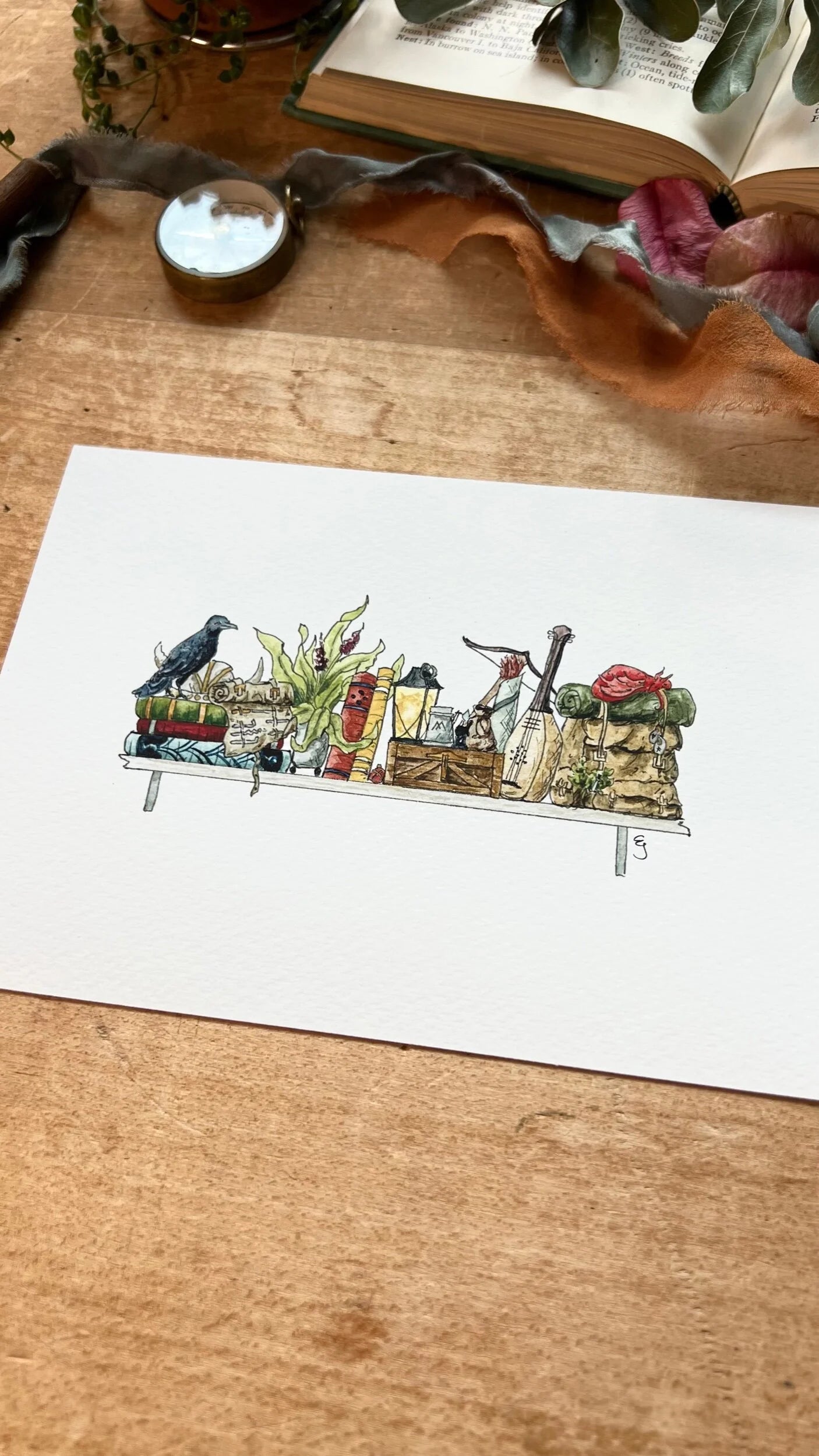 The Mini Adventurer's Shelf Giclée Print