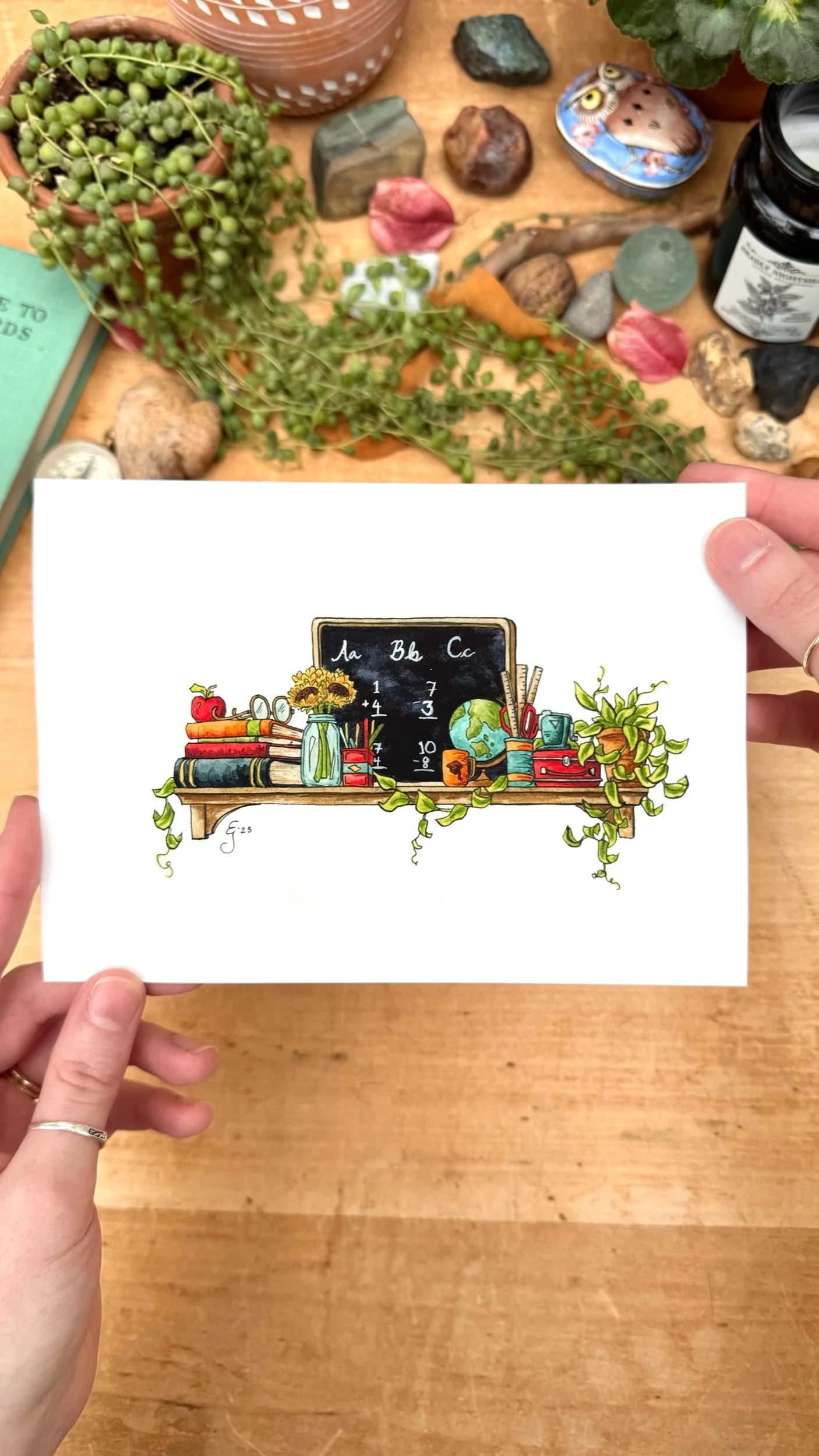 The Mini Teacher's Shelf Giclée Print