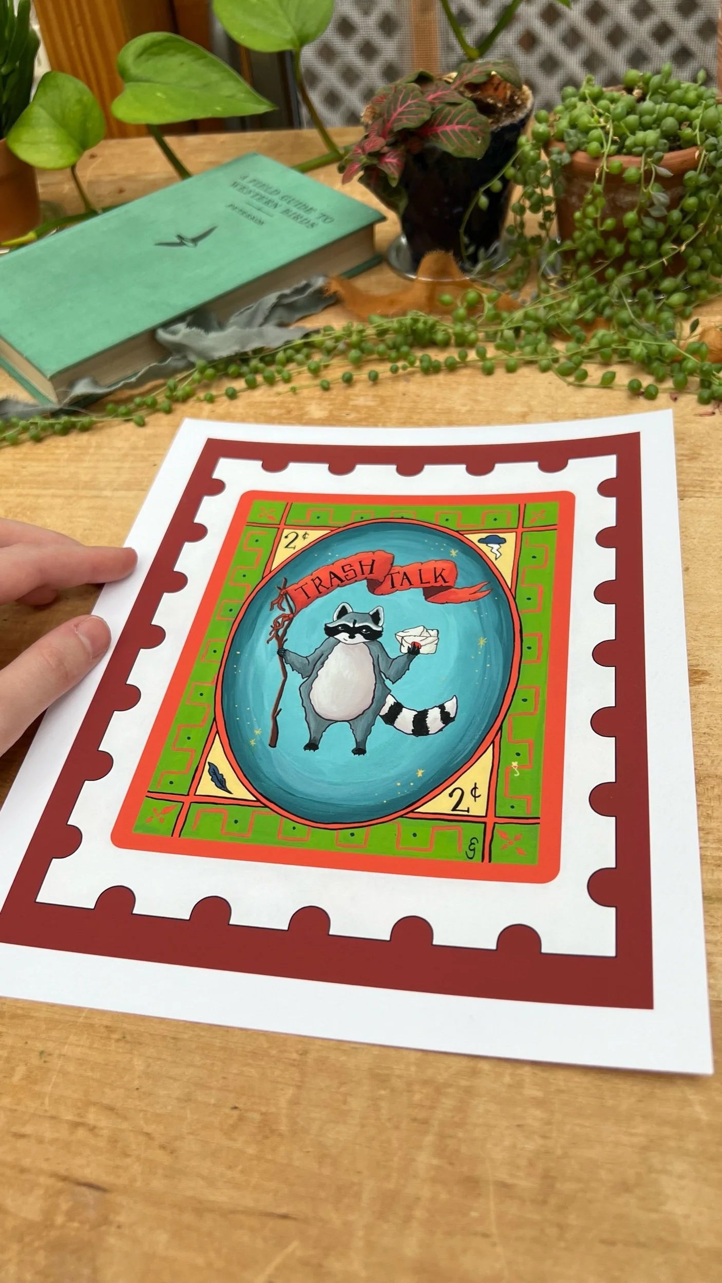 Trash Talk Stamp Print