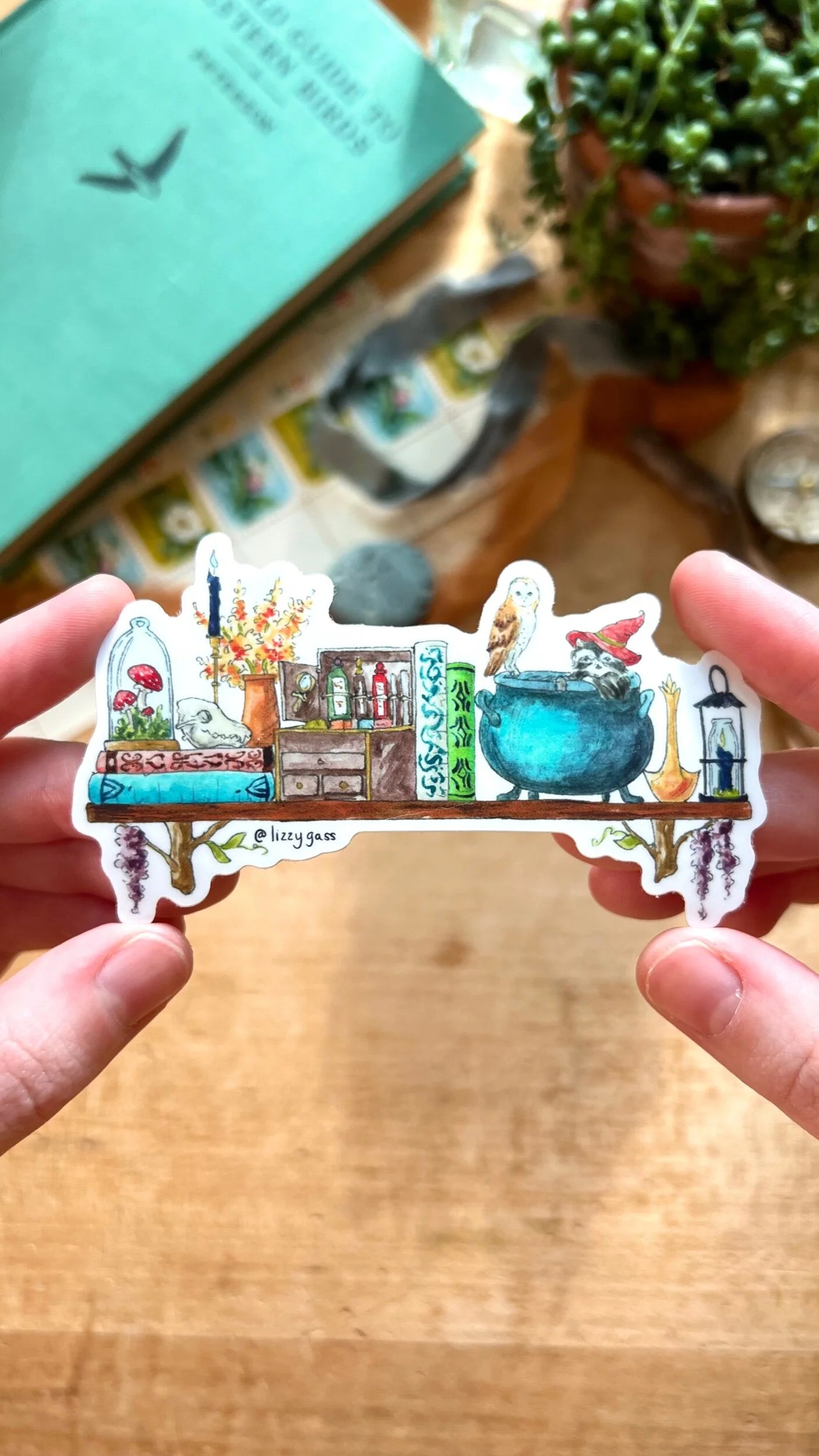 The Mini Forest Witch's Shelf Sticker