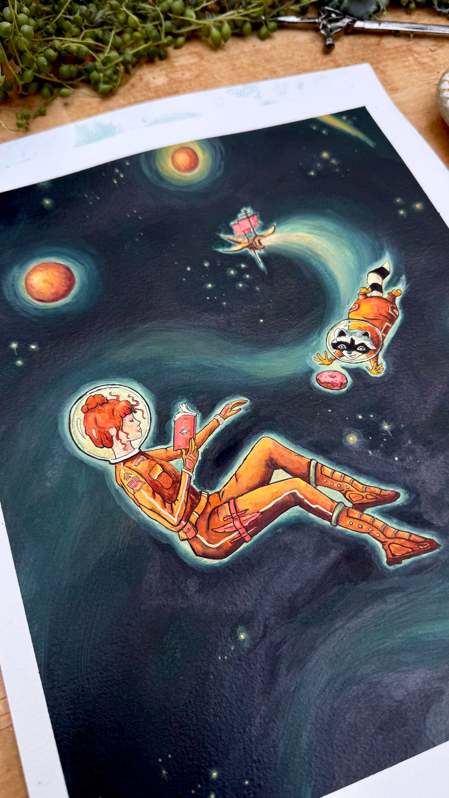 Original Reading Transports You: Sci-Fi Illustration