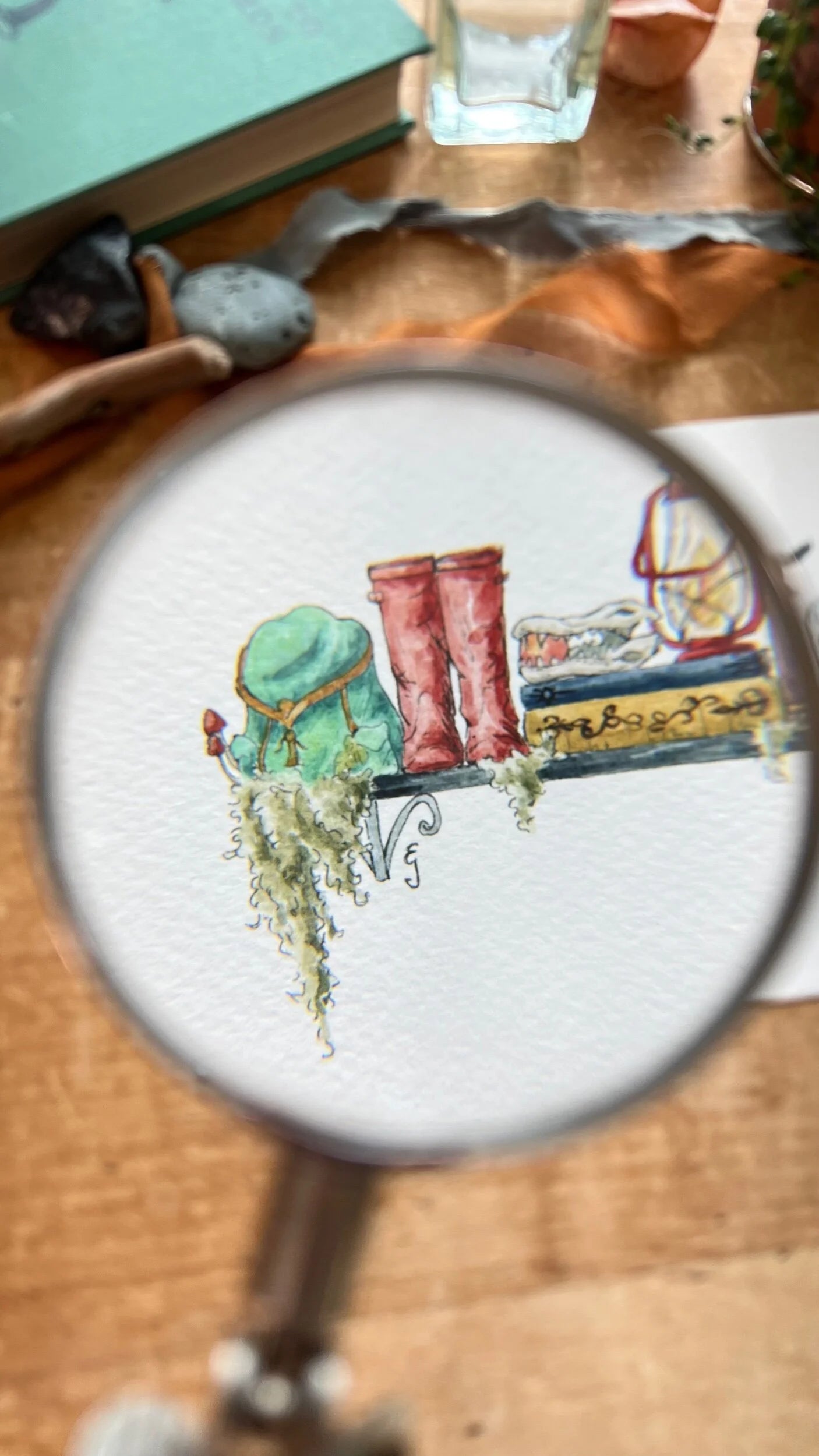 The Mini Swamp Witch's Shelf Giclée Print