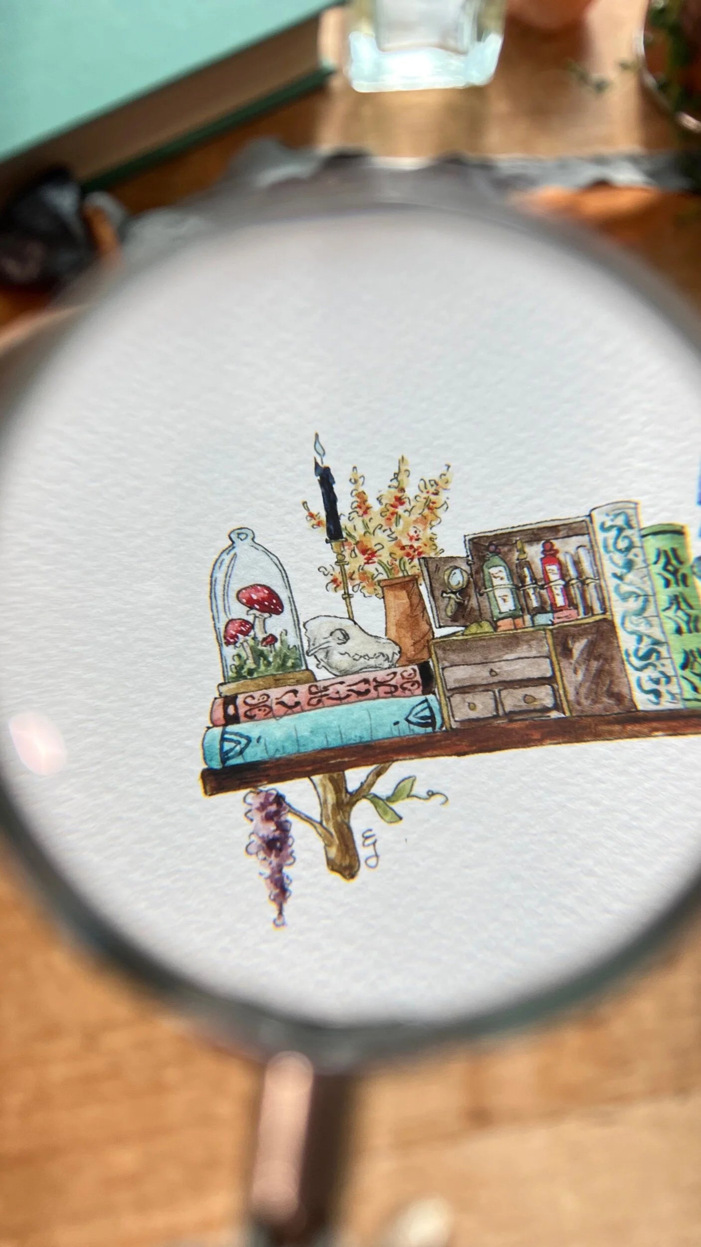 The Mini Forest Witch's Shelf Giclée Print