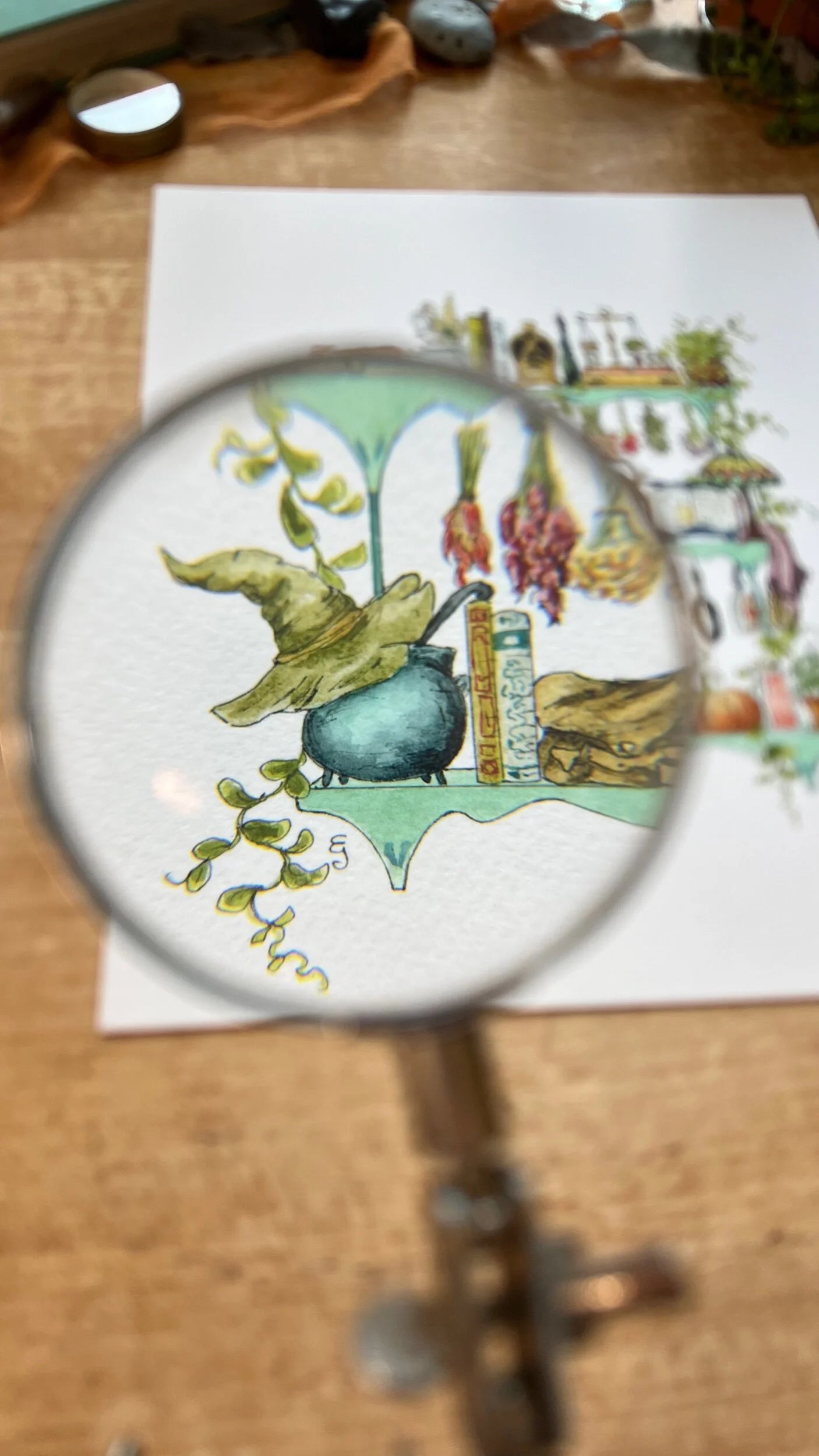 The Kitchen Witch's Shelves Giclée Print