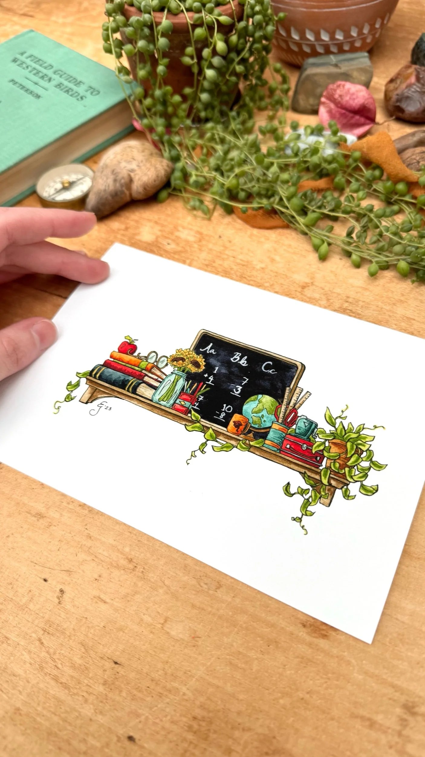 The Mini Teacher's Shelf Giclée Print