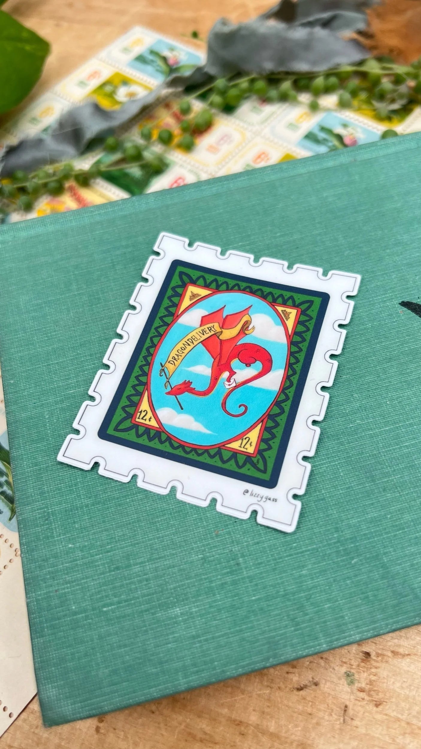 Dragon Delivery Stamp Sticker