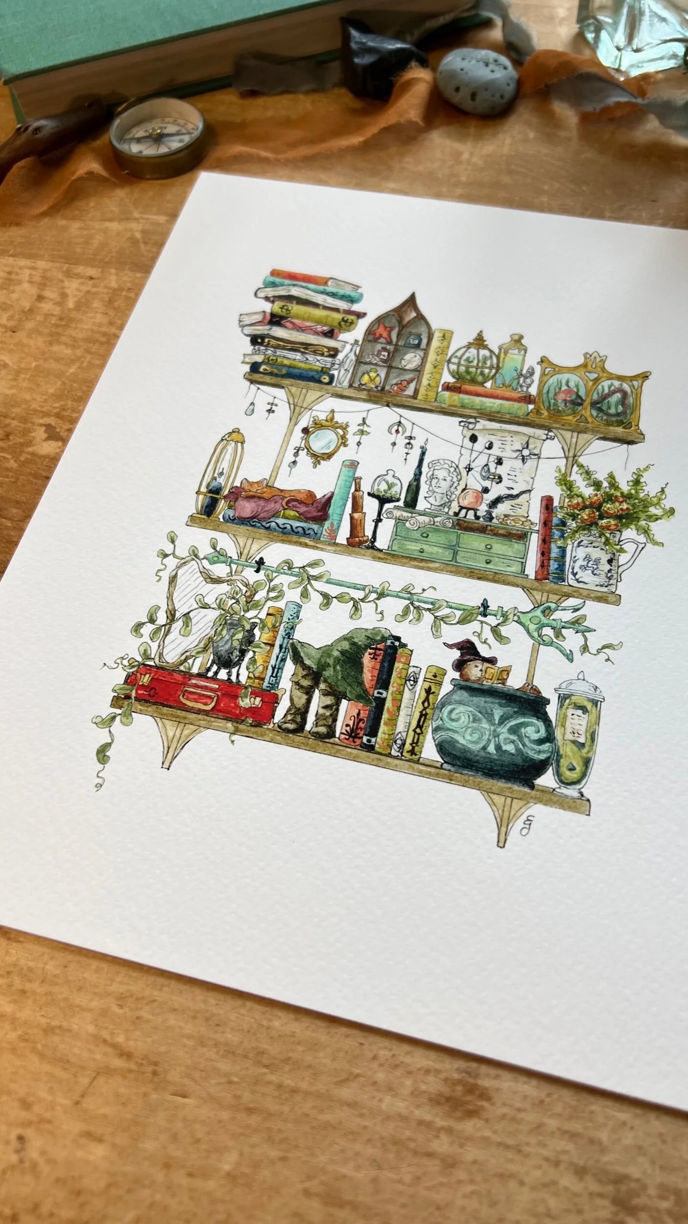 The Sea Witch's Shelves Giclée Print