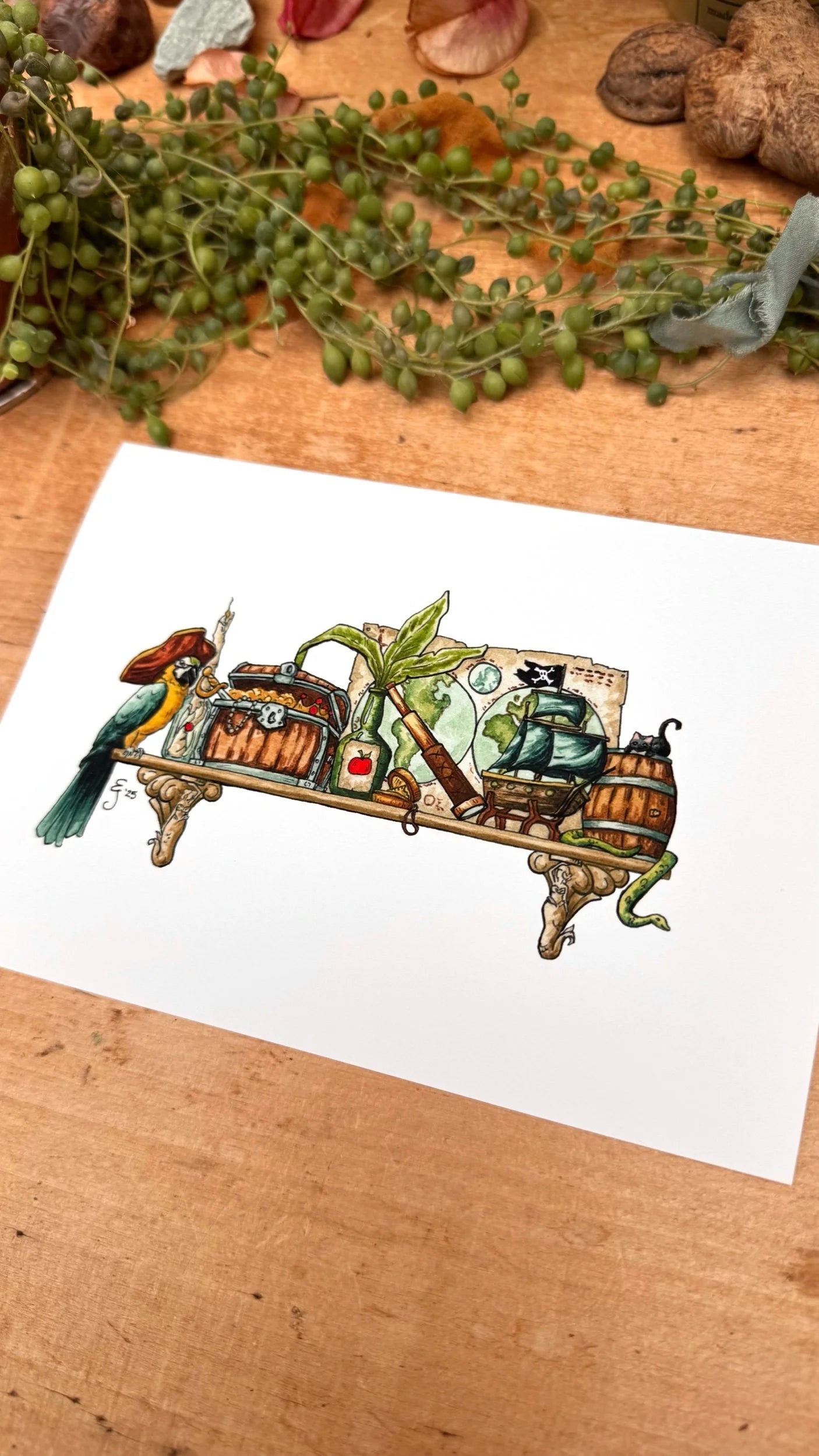 The Mini Pirate's Shelf Giclée Print