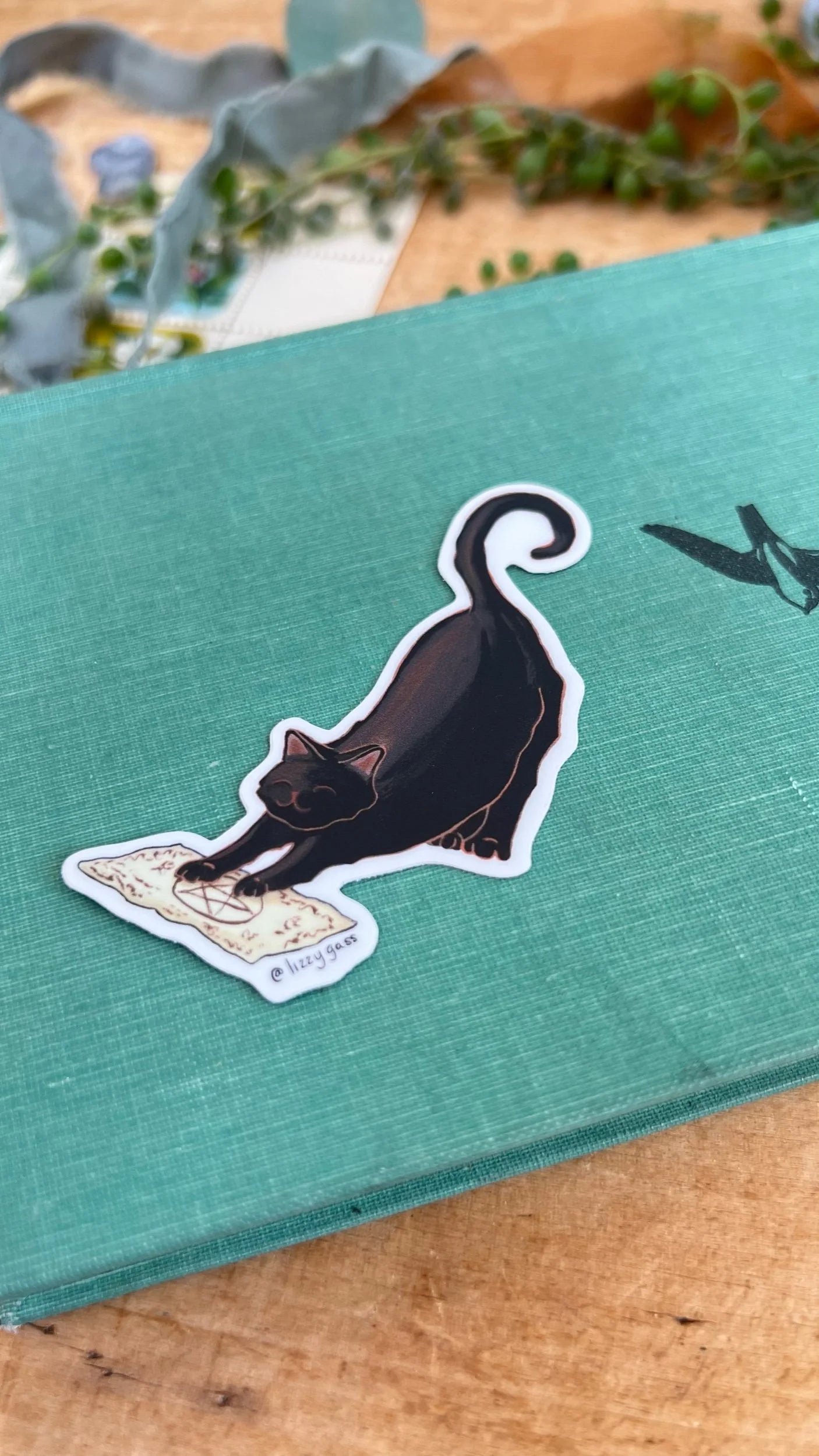 Troublemaker the Black Cat Sticker