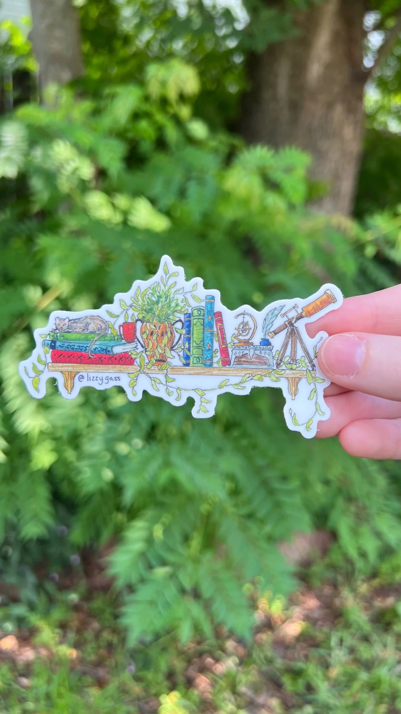 The Mini Astronomer's Shelf Sticker