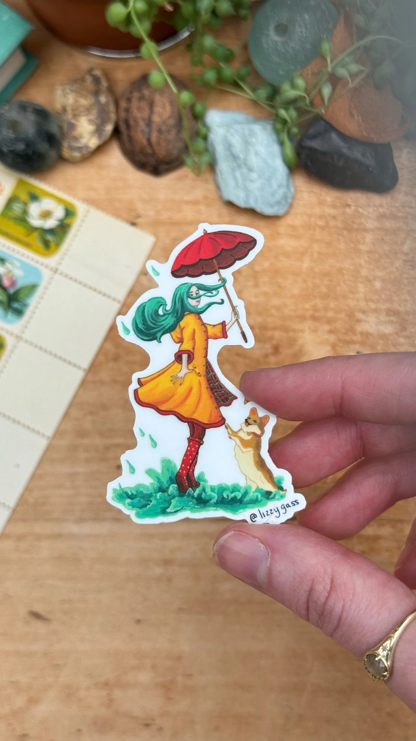 Dancing in the Rain Sticker