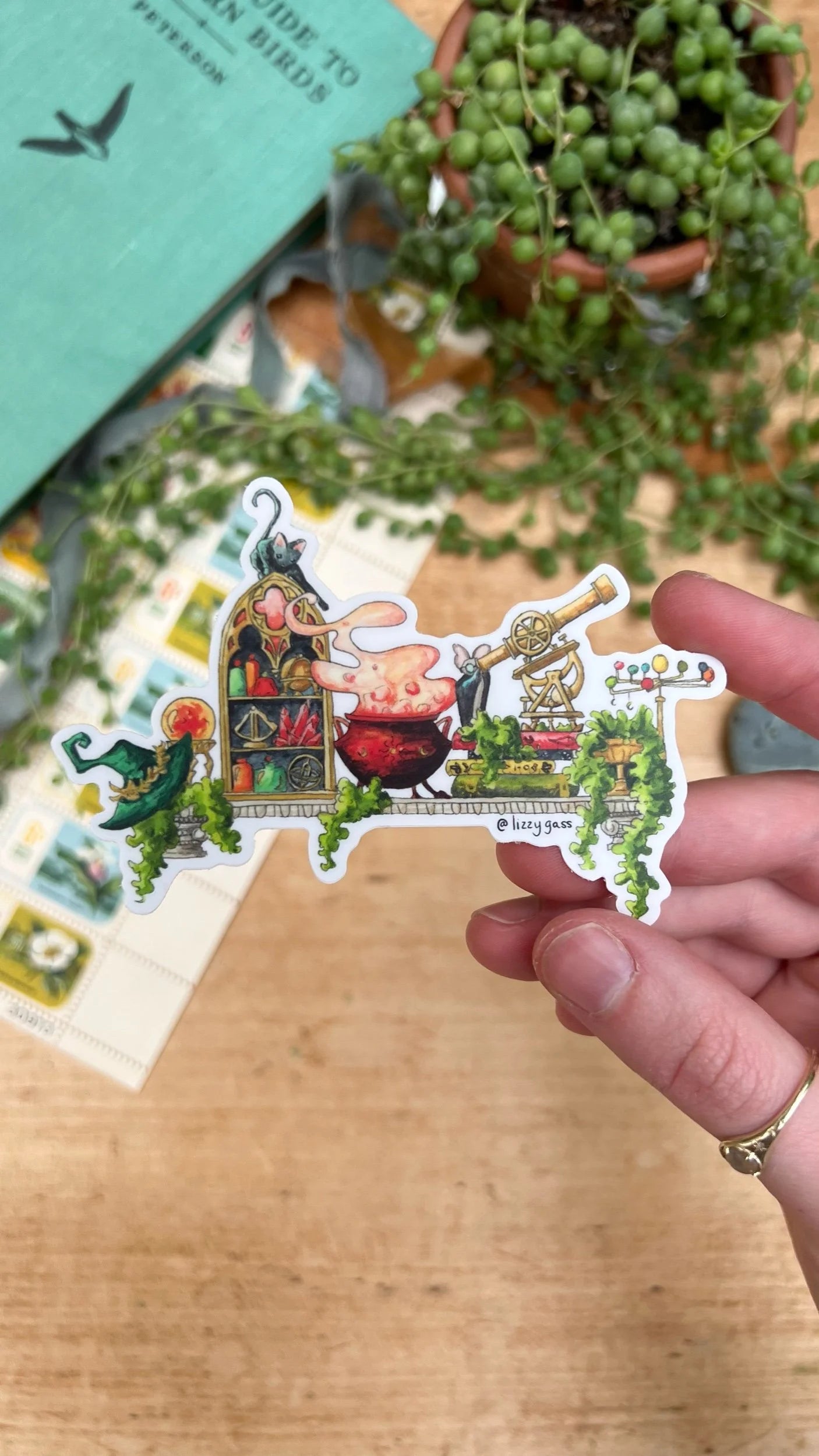 The Mini Celestial Witch's Shelf Sticker