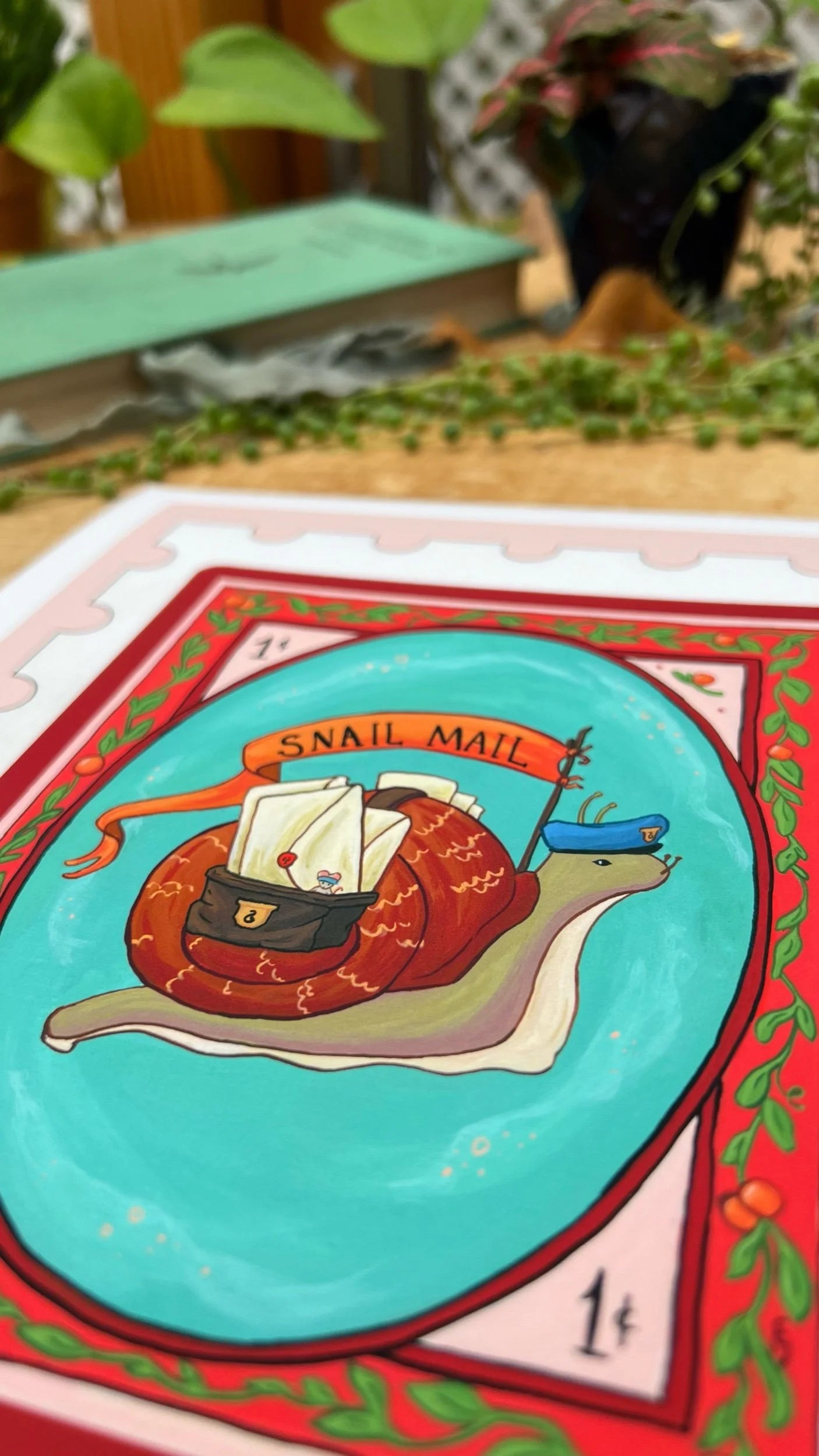 Snail Mail Stamp Print