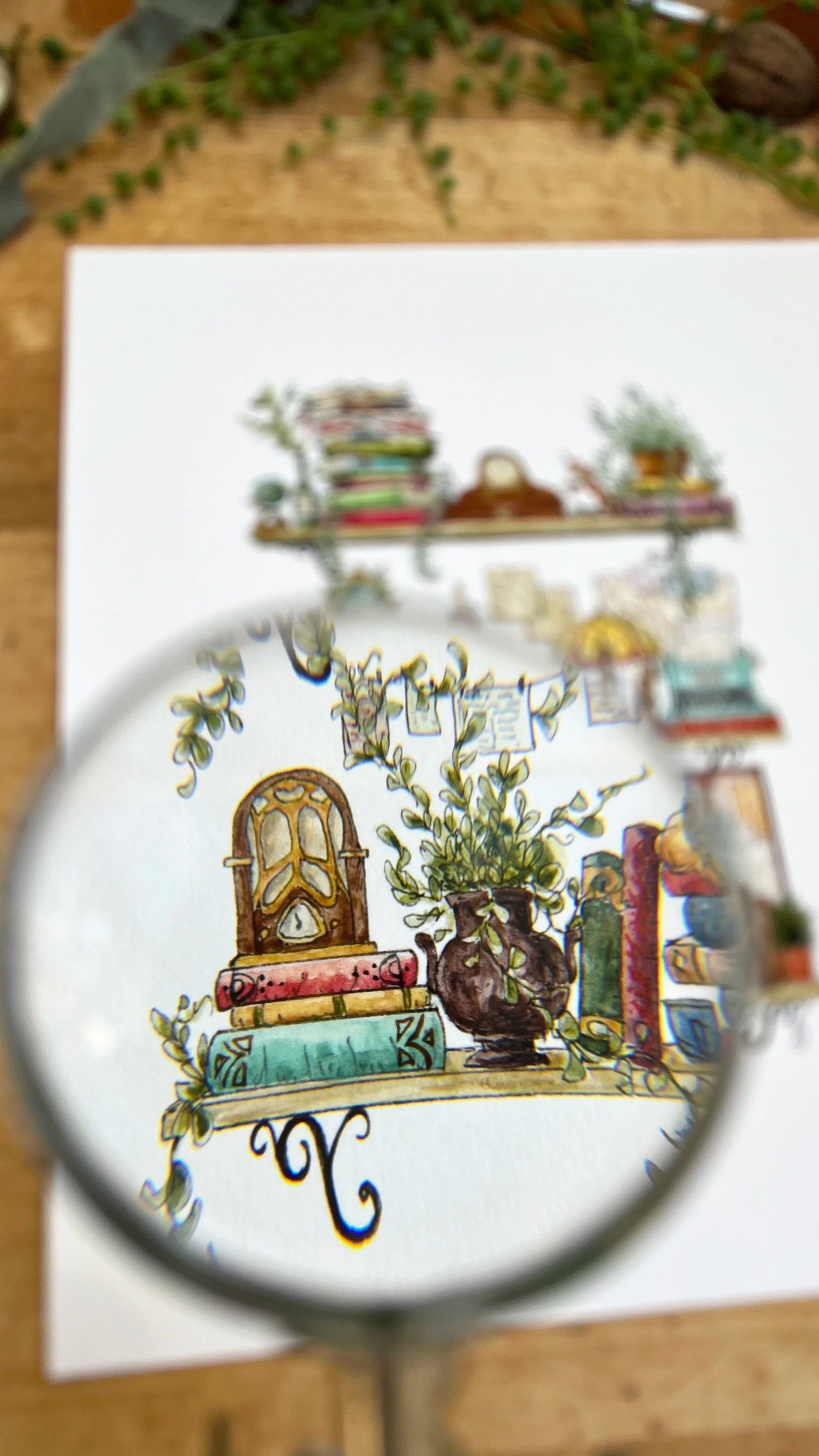 The Writer's Shelves Giclée Print