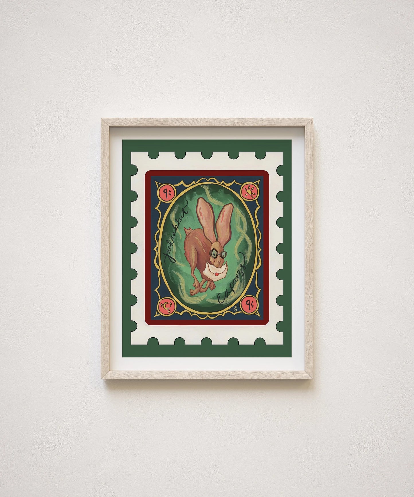 Jackrabbit Express Stamp Print