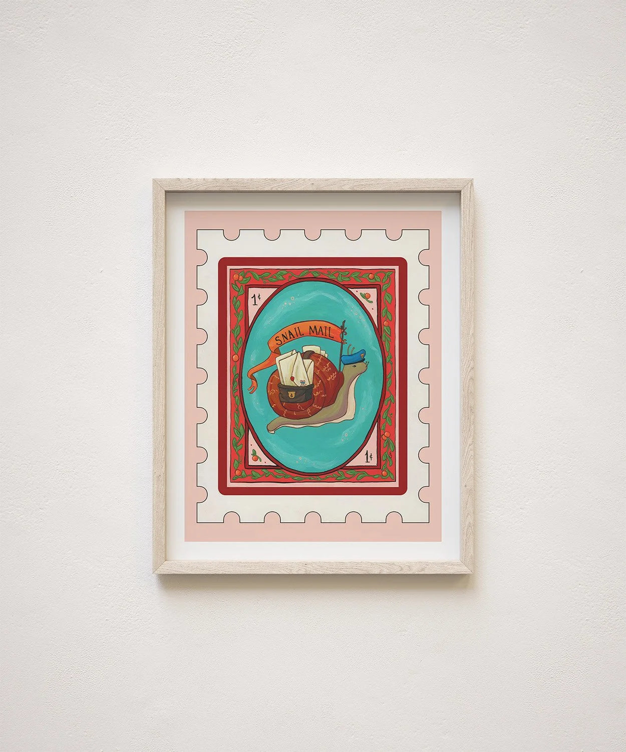 Snail Mail Stamp Print