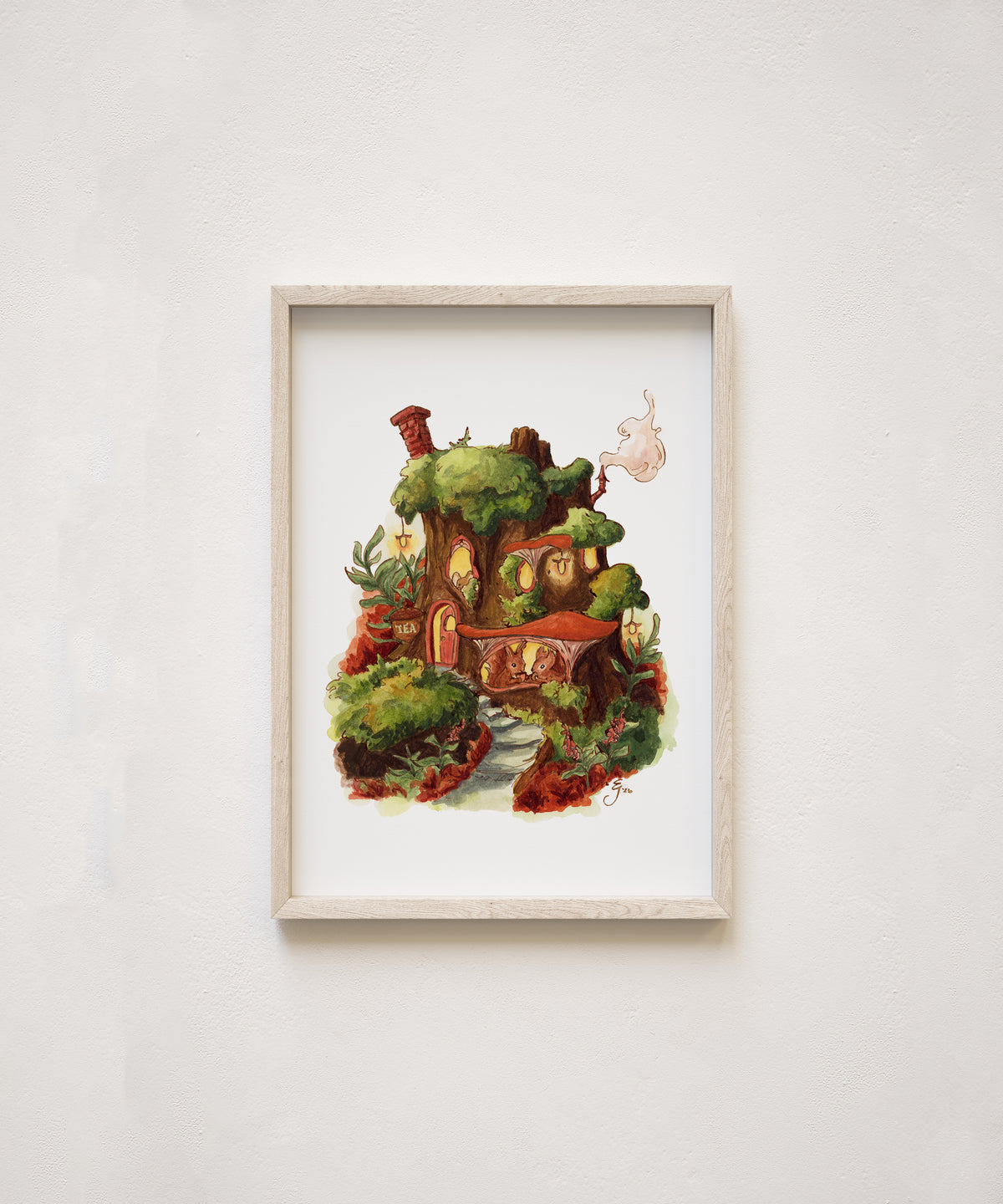 Woodland Teashop Print