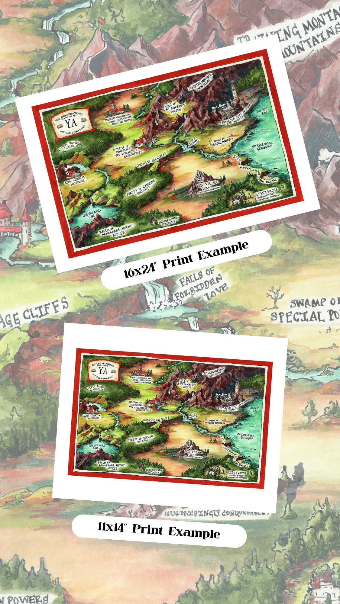 Dubious Map of YA Print