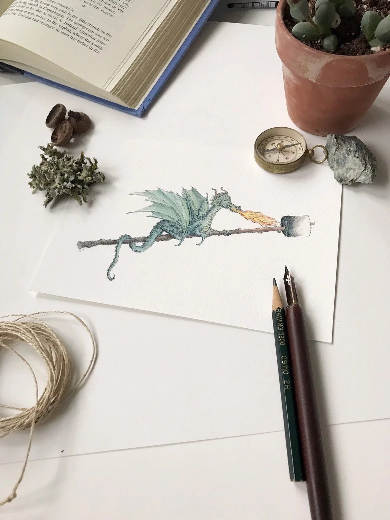 S'Mores Dragon Giclée Print