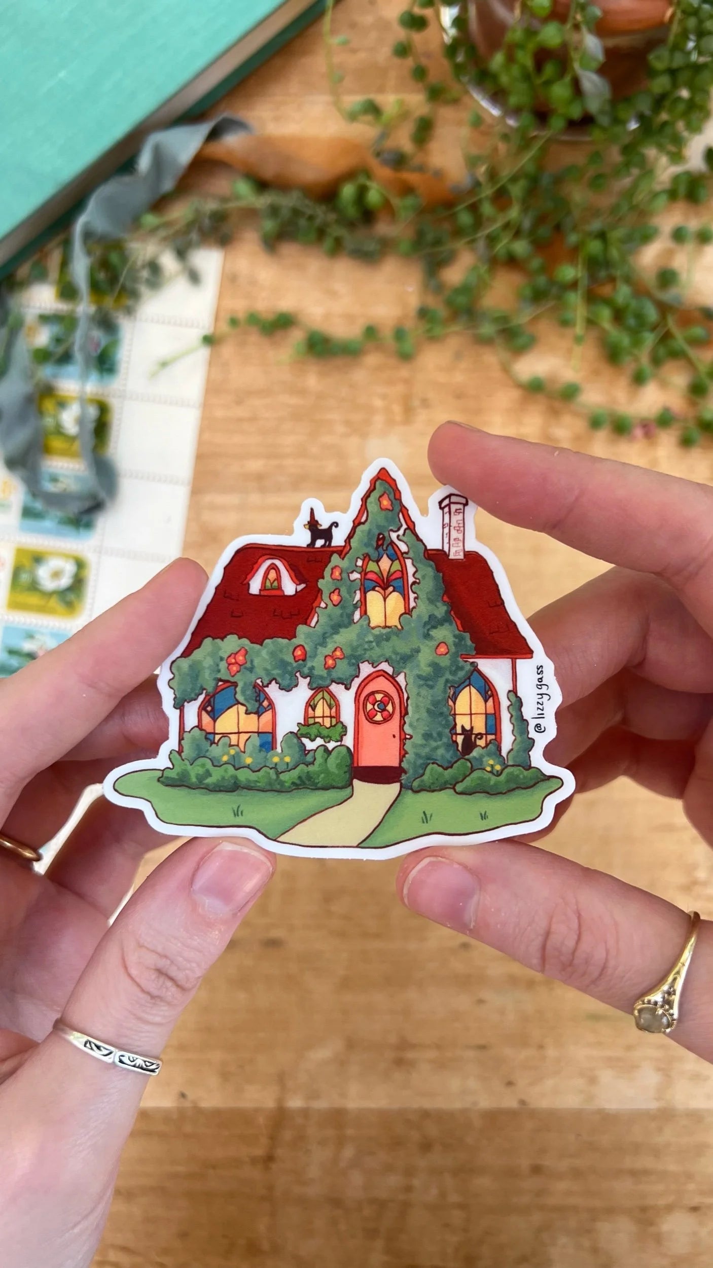 The Hedge Witch's Cottage Sticker