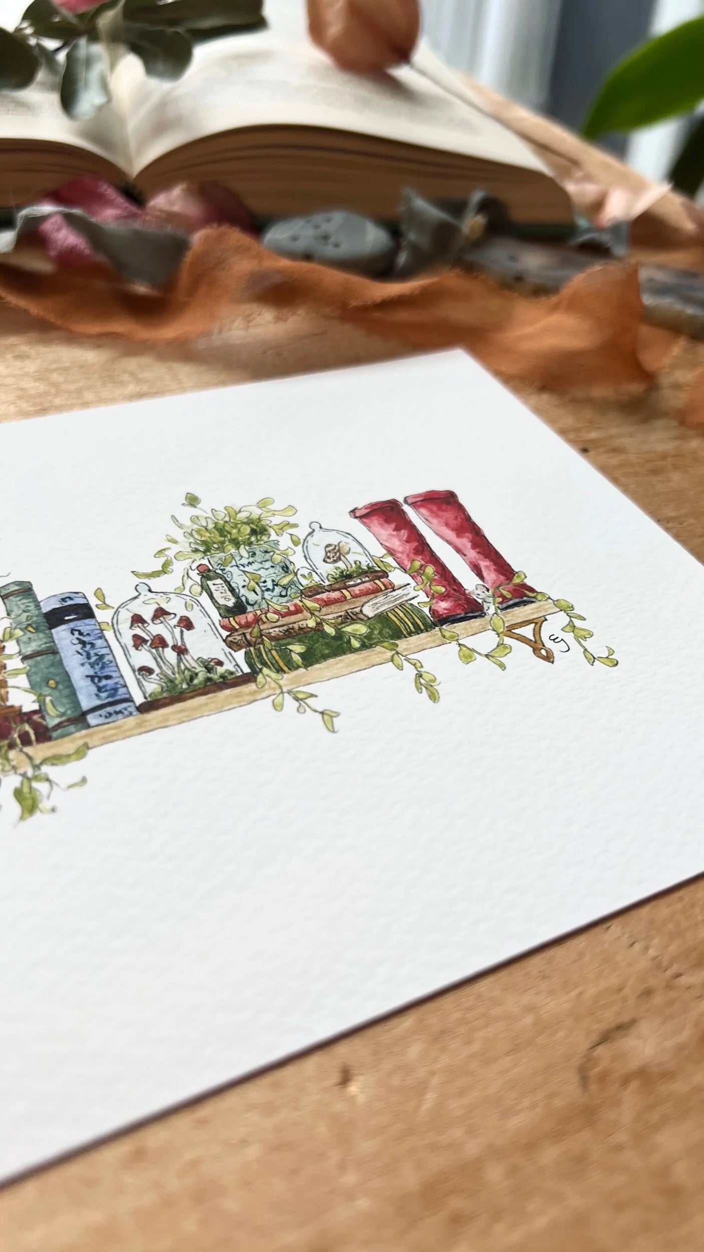 The Mini Botanist's Shelf Giclée Print