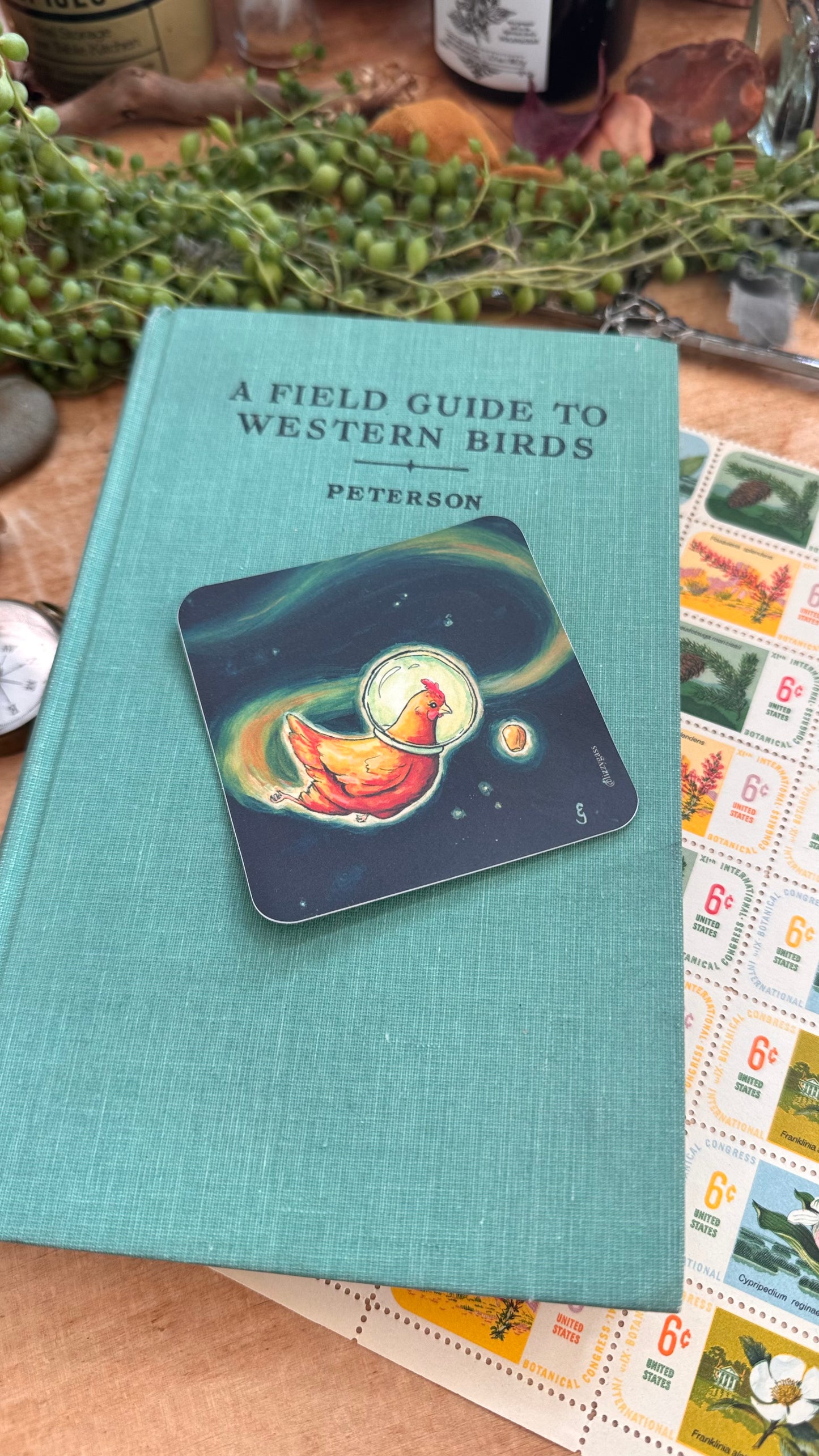Space Chicken Sticker