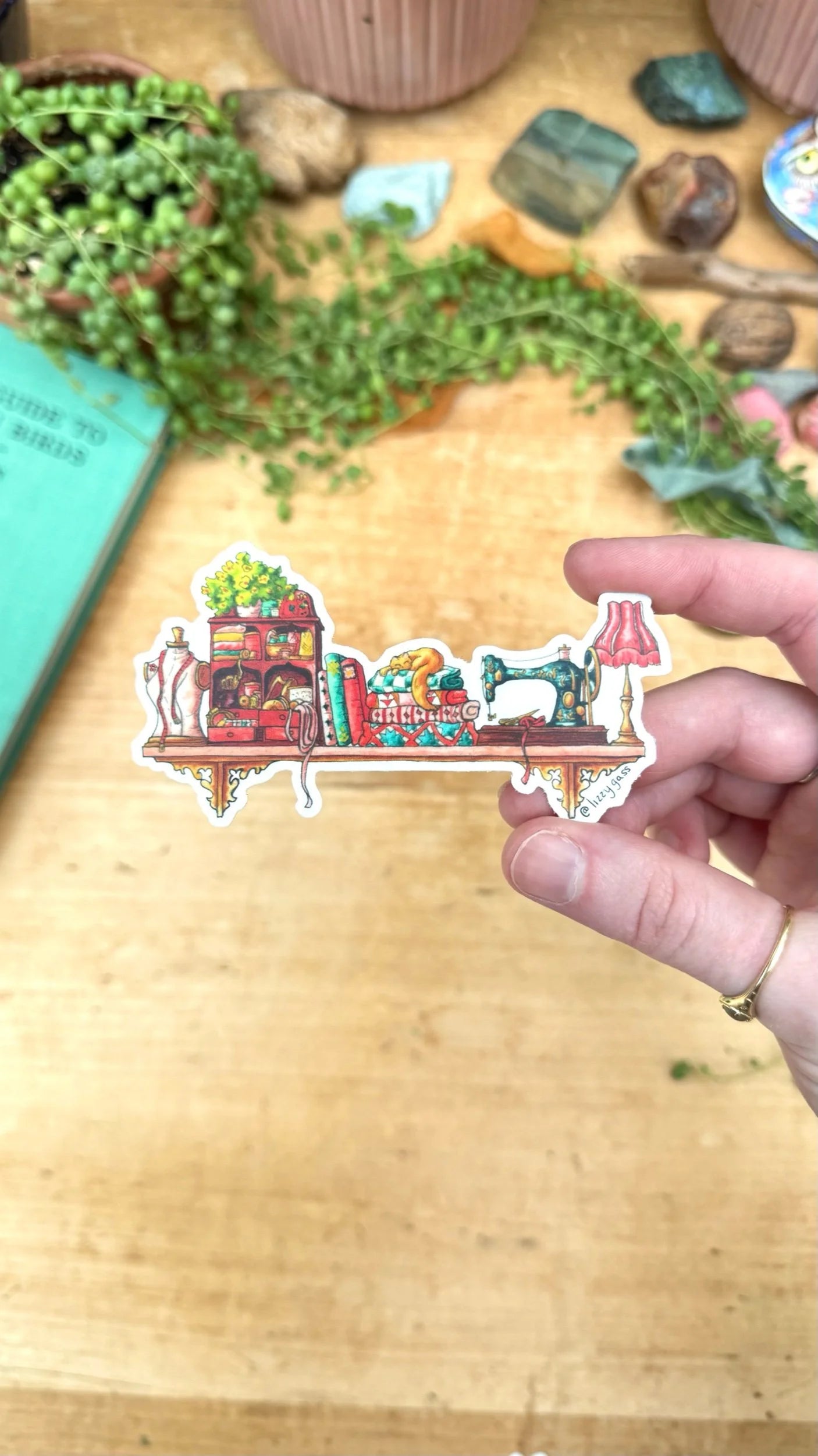 The Mini Sewist's Shelf Sticker
