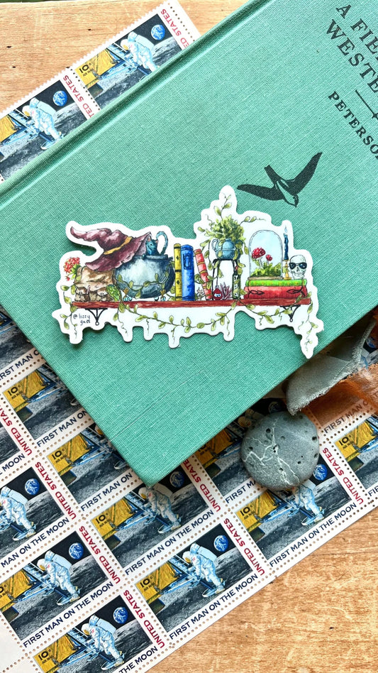 The Mini Witch's Shelf Sticker