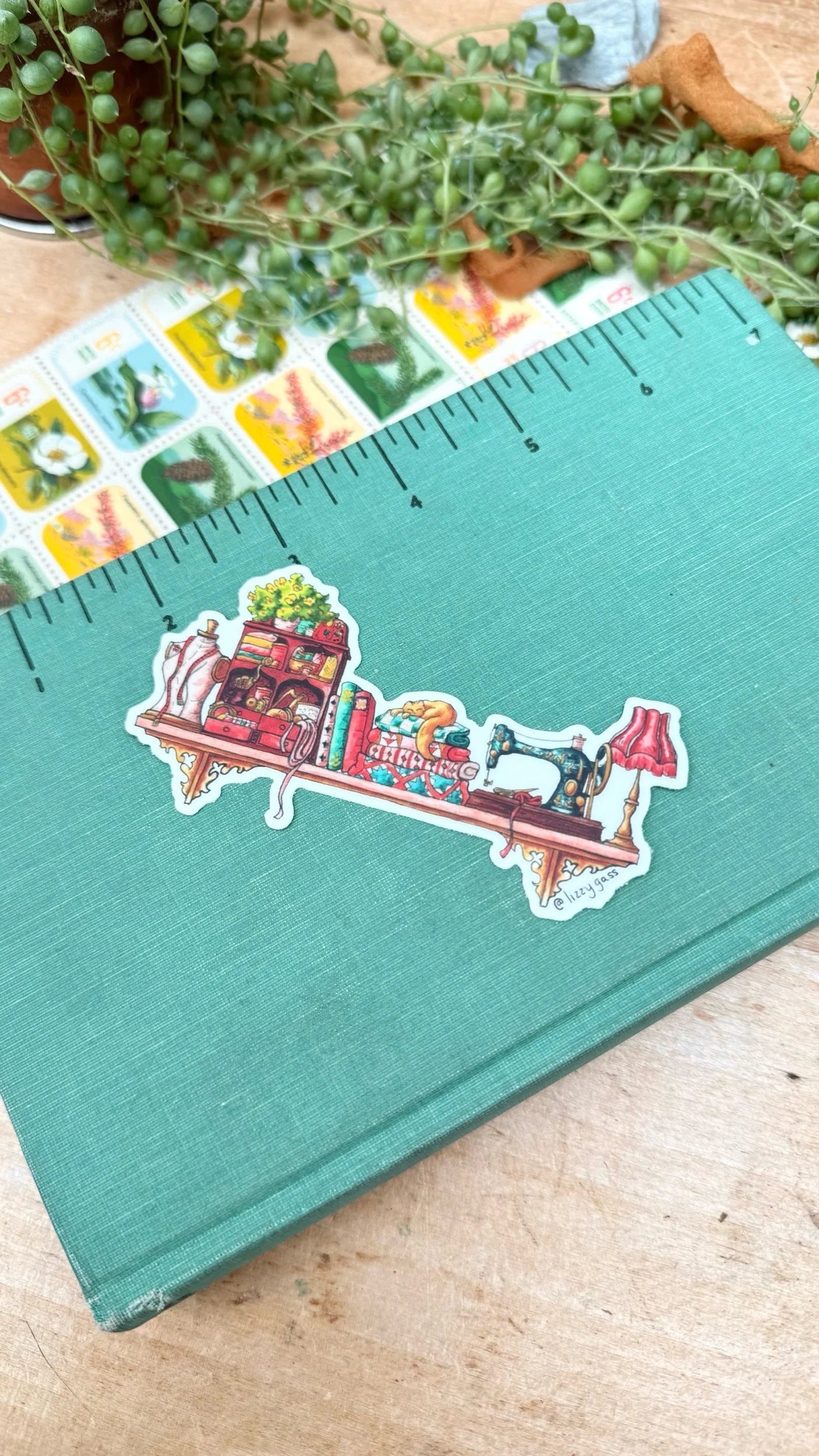 The Mini Sewist's Shelf Sticker