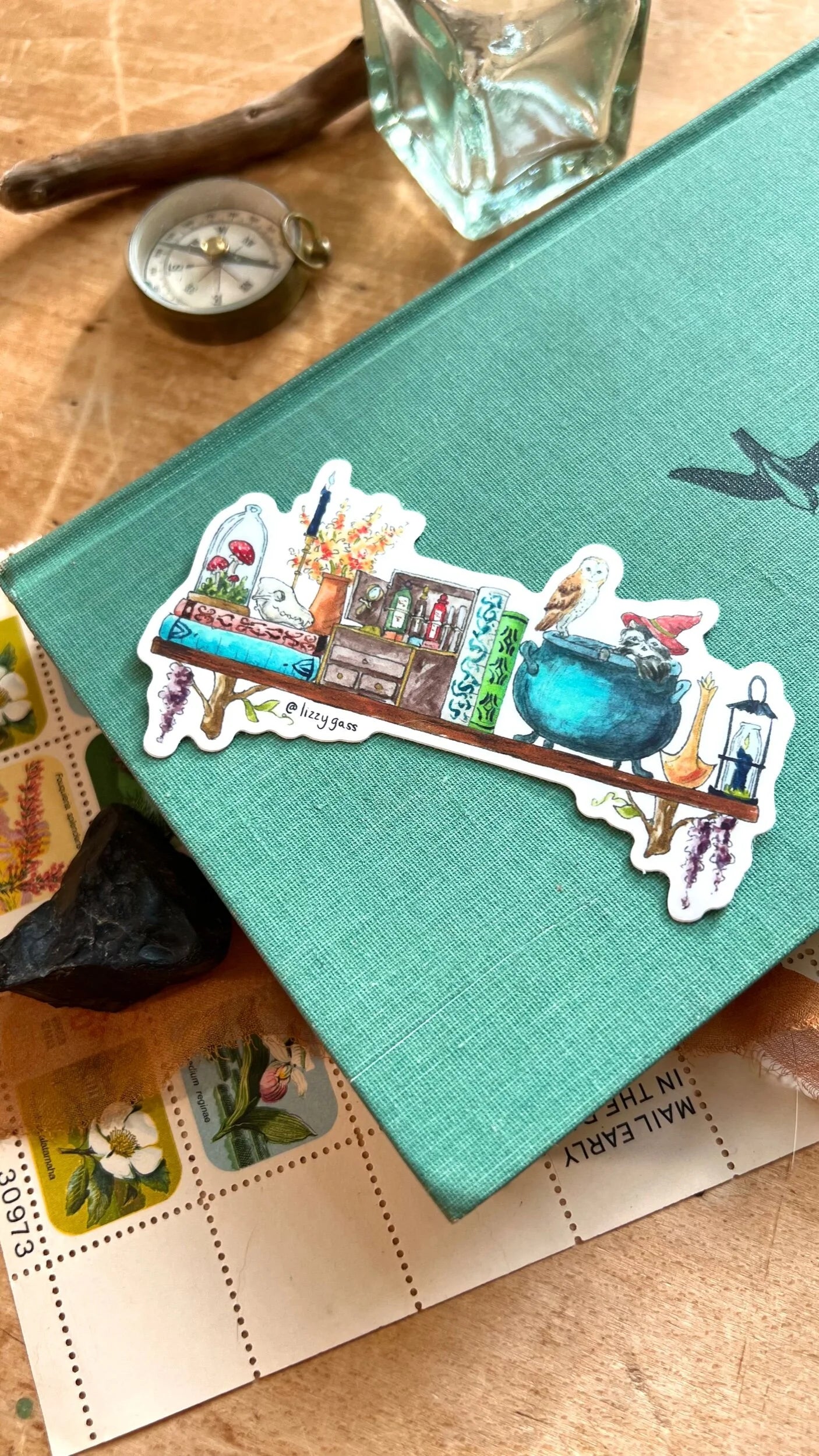 The Mini Forest Witch's Shelf Sticker