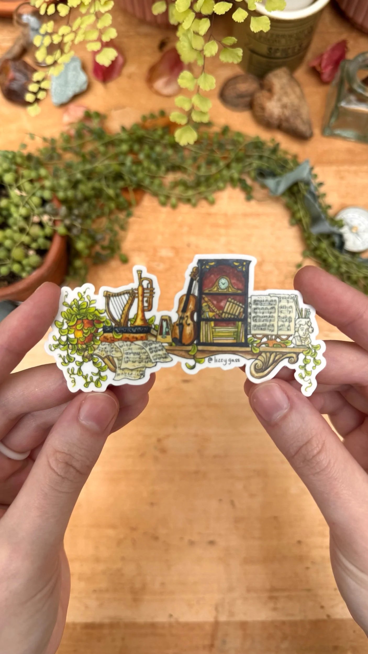 The Mini Musician's Shelf Sticker