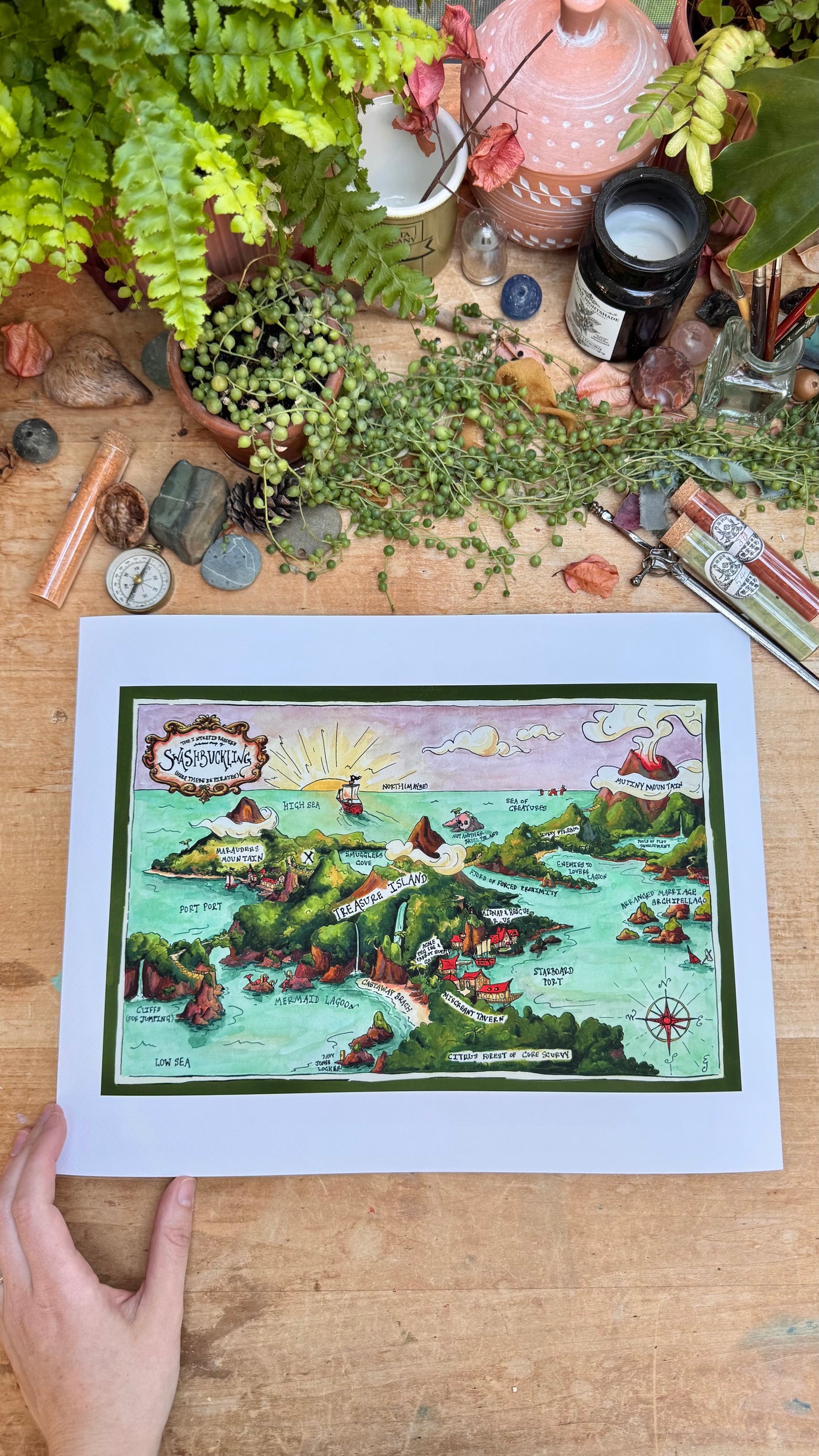 Dubious Map of Swashbuckling Print
