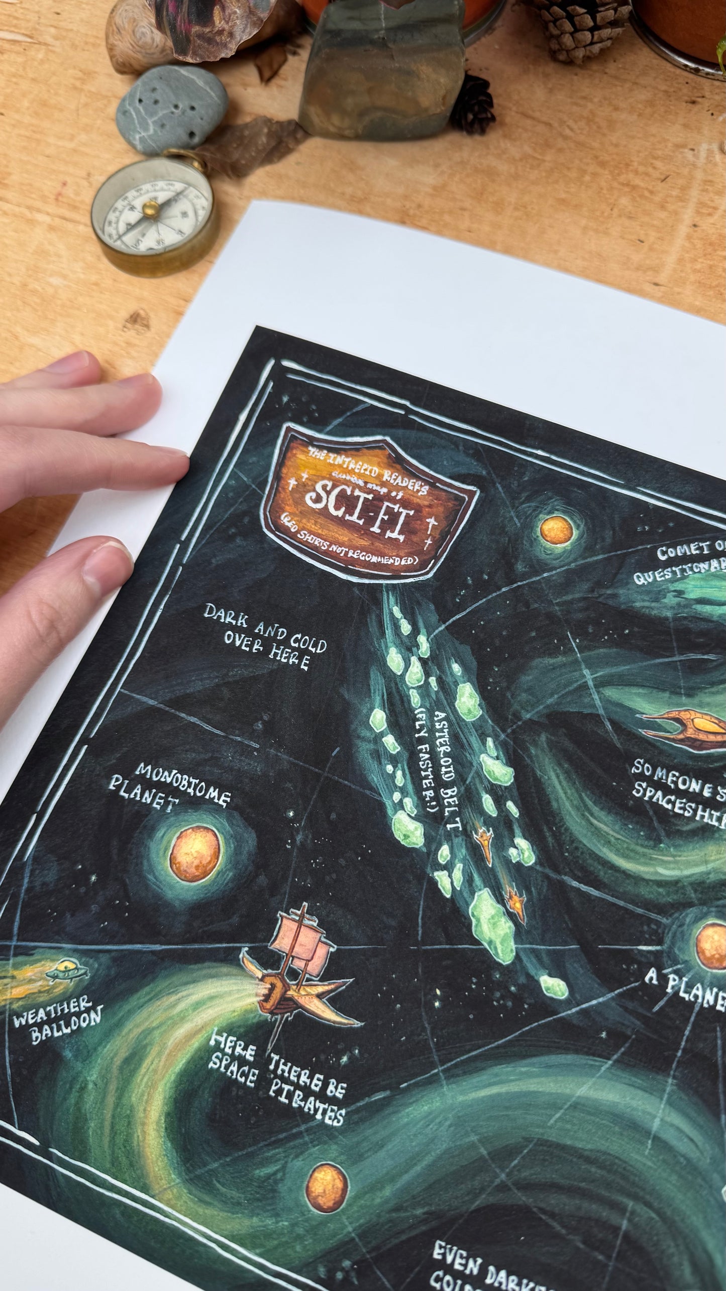 Dubious Map of Sci-Fi Print