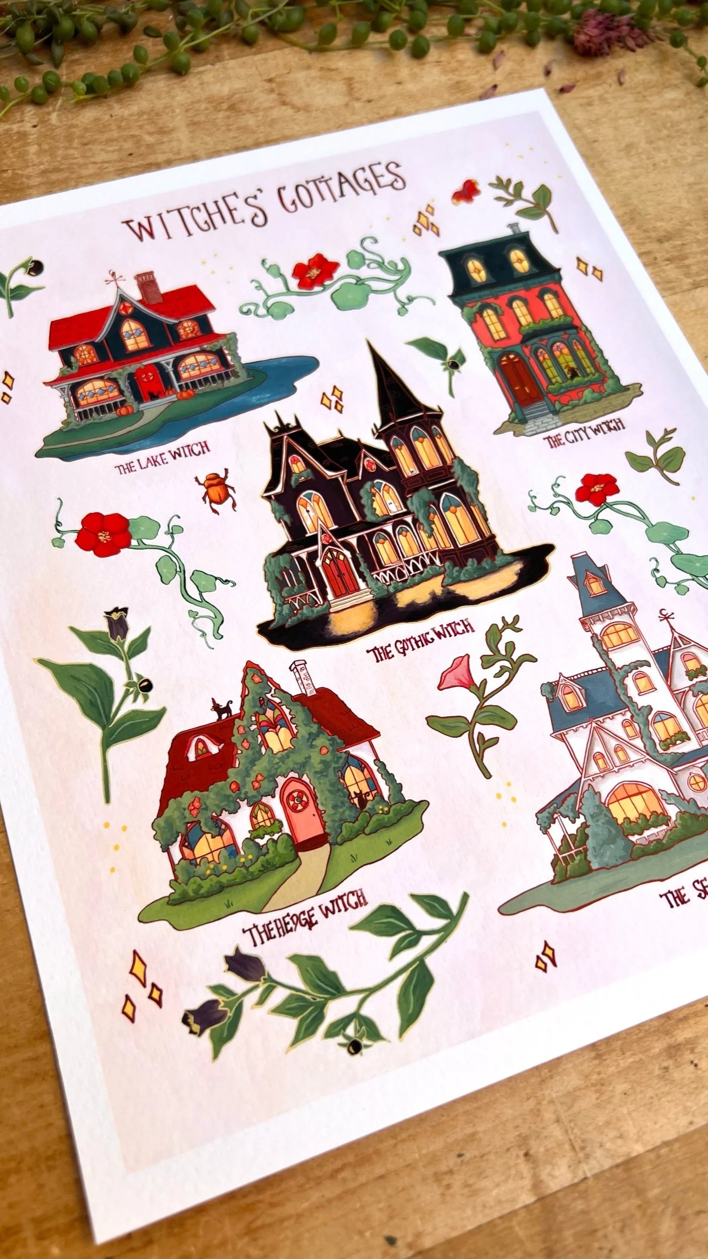 Witches' Cottages Field Report Giclée Print
