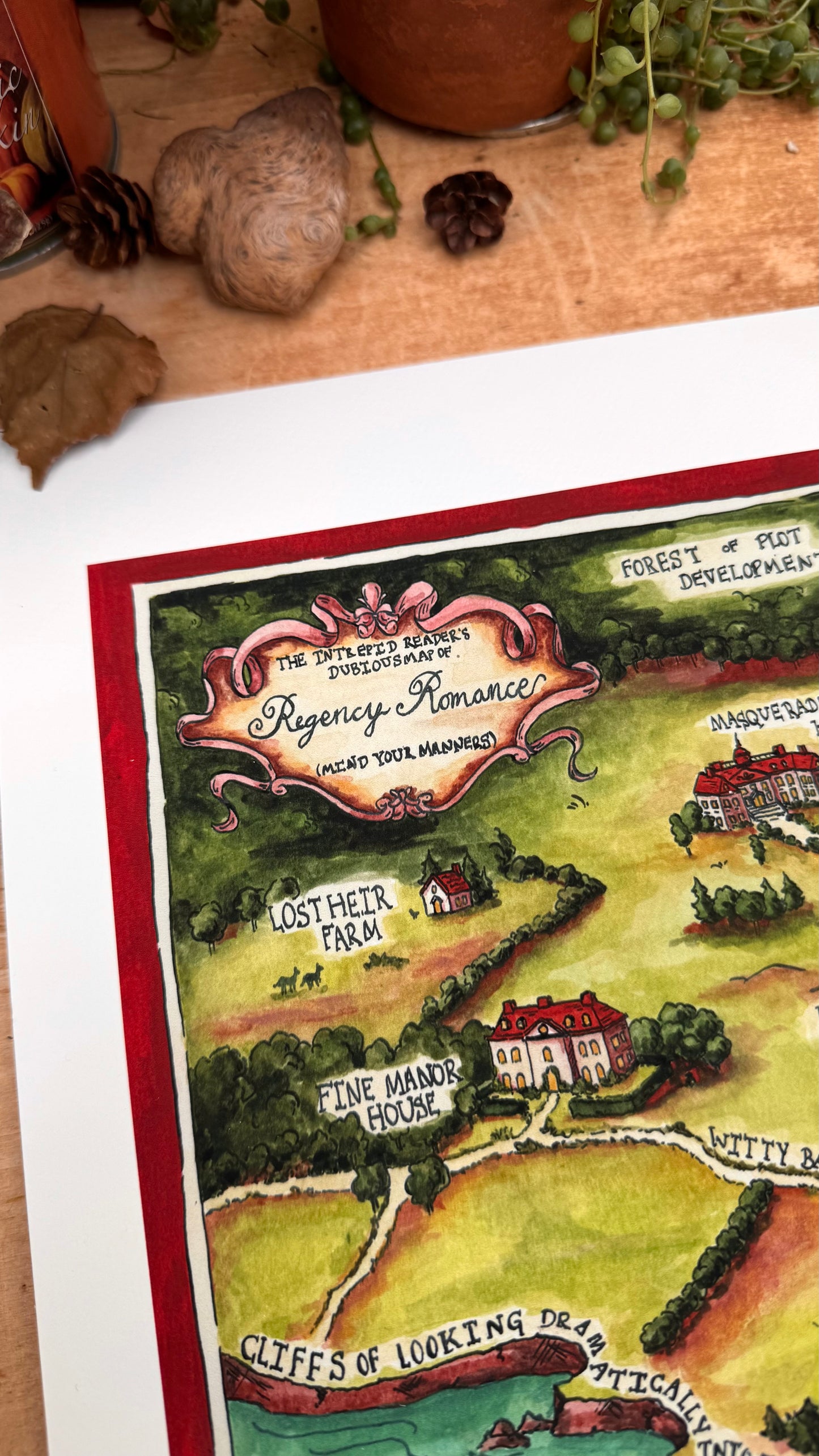 Dubious Map of Regency Romance Print