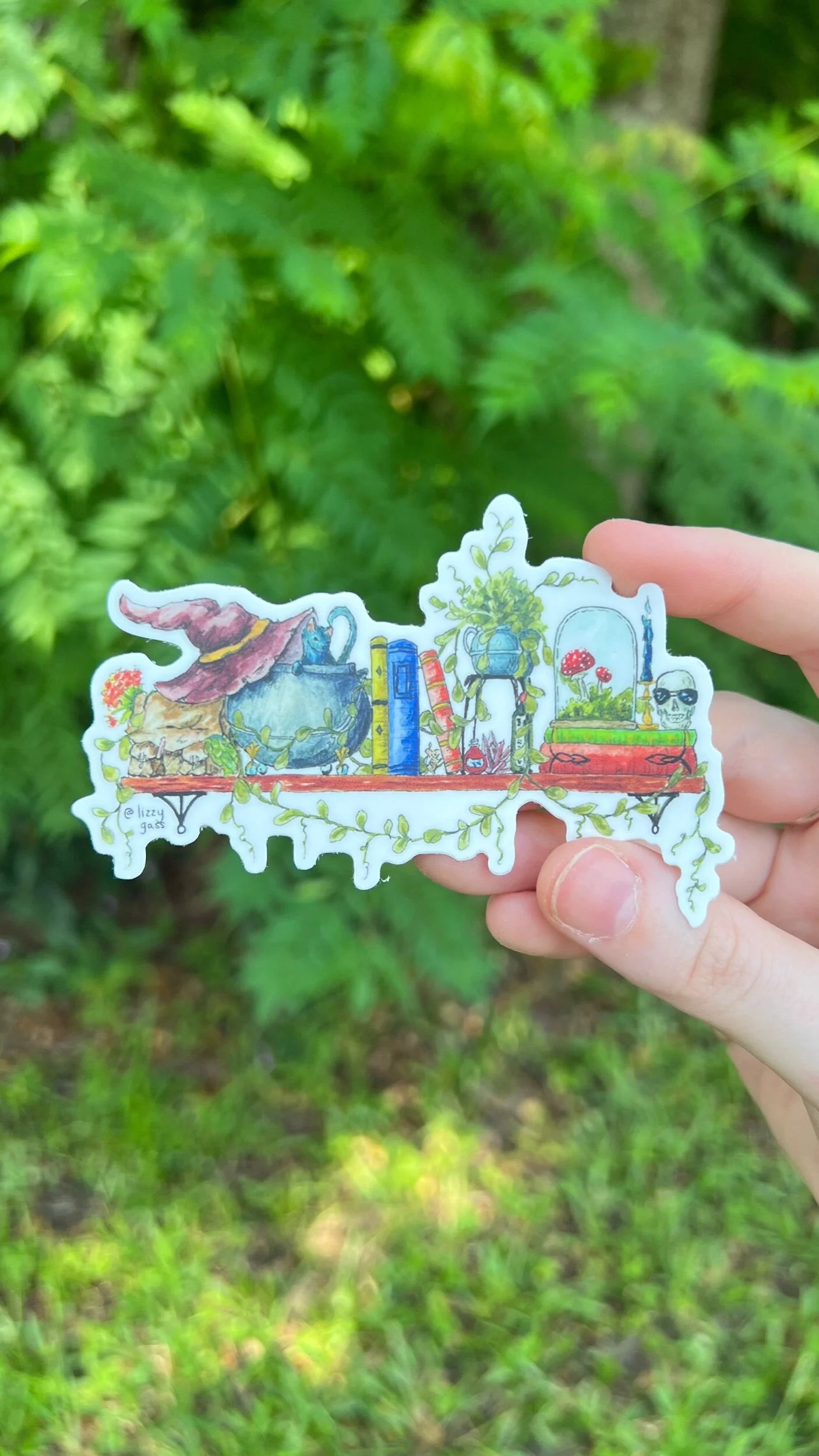 The Mini Witch's Shelf Sticker