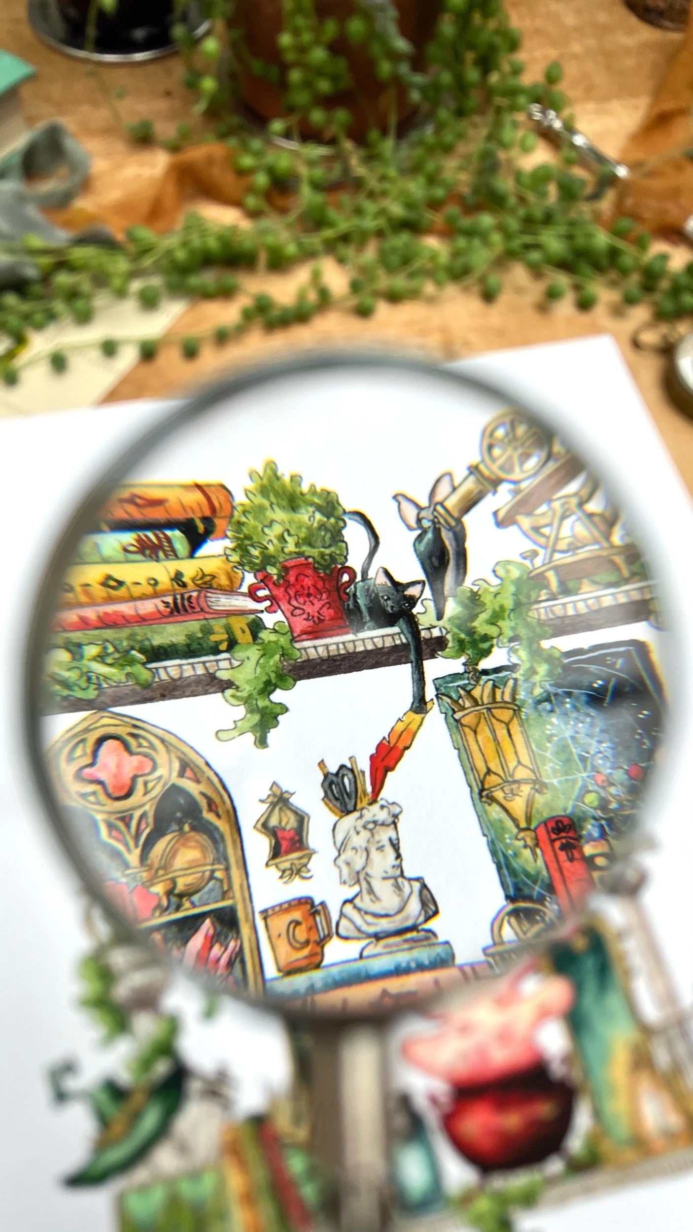 The Celestial Witch's Shelves Giclée Print