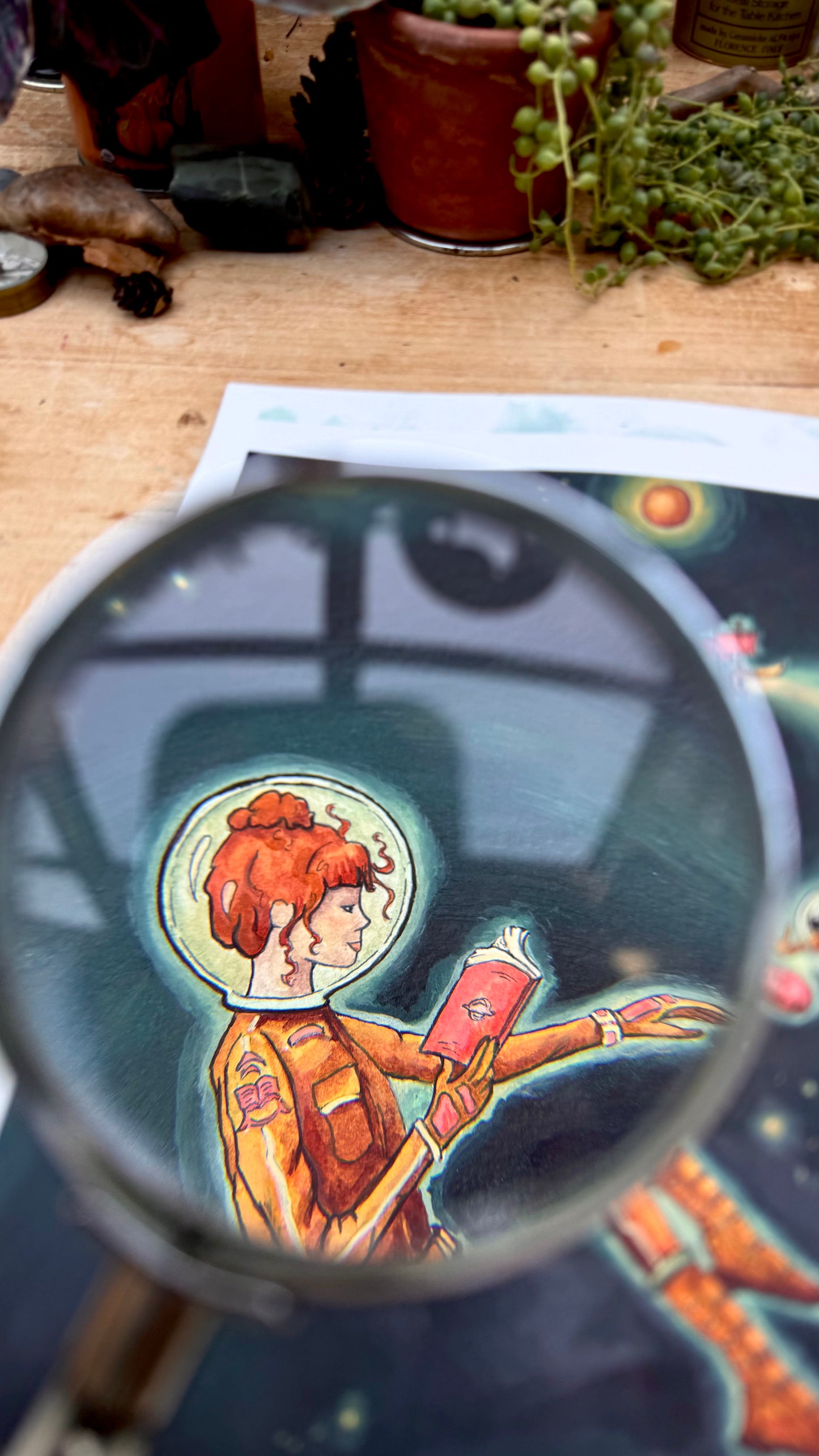 Original Reading Transports You: Sci-Fi Illustration