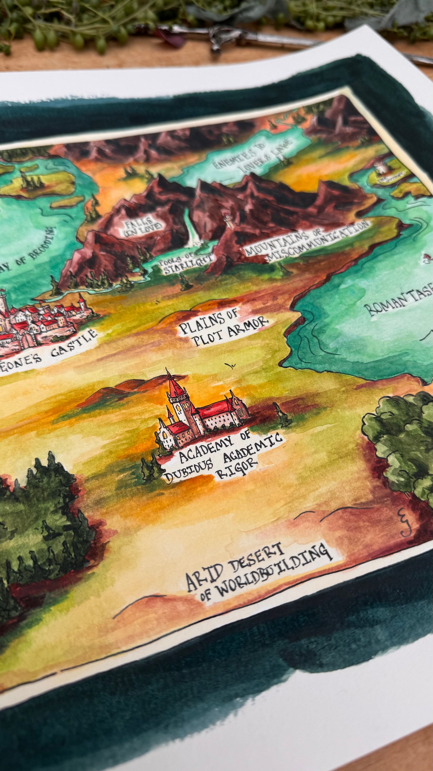 Original Dubious Map of Romantasy