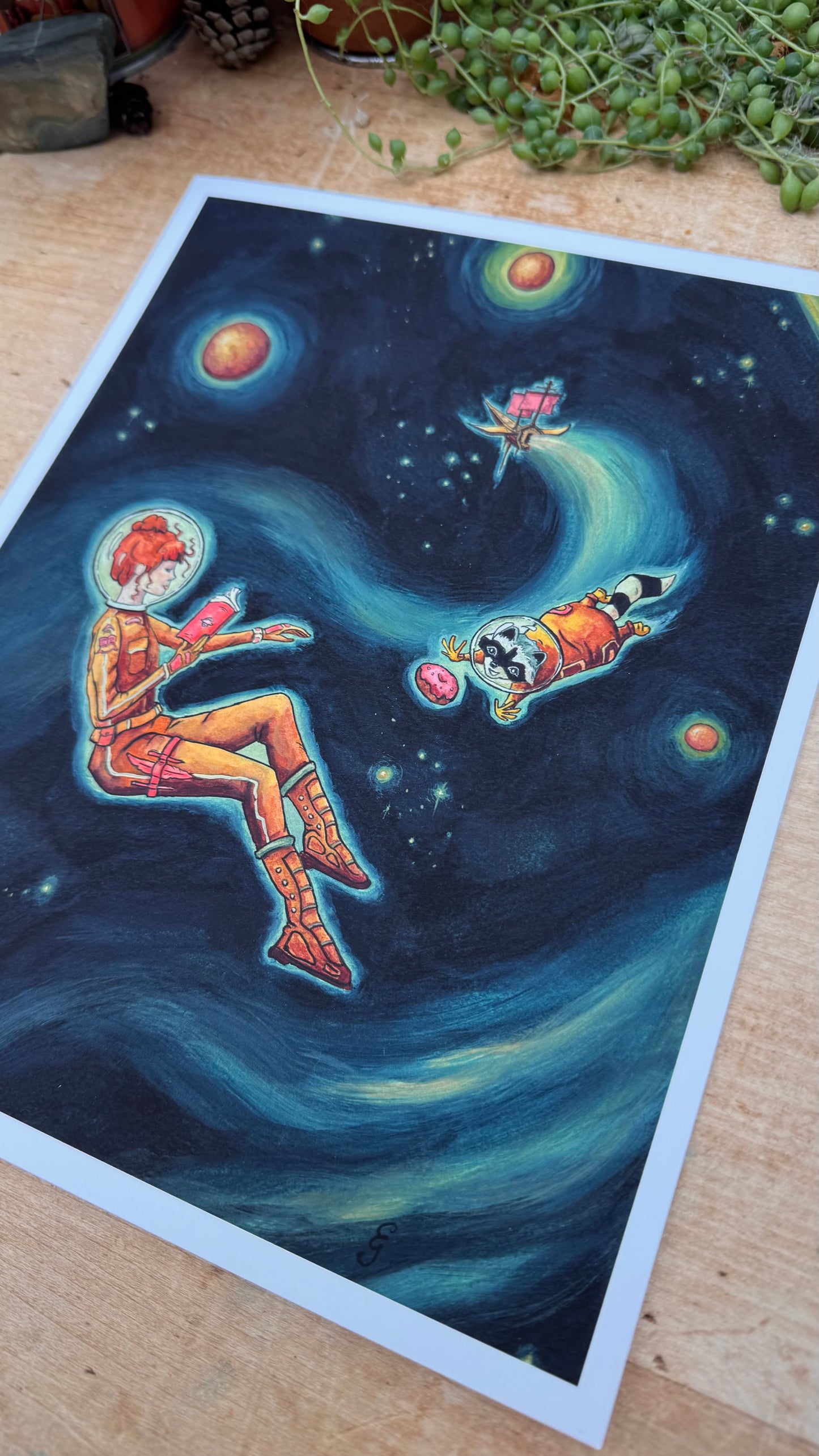 Reading Transports You: Sci-Fi Giclée Print